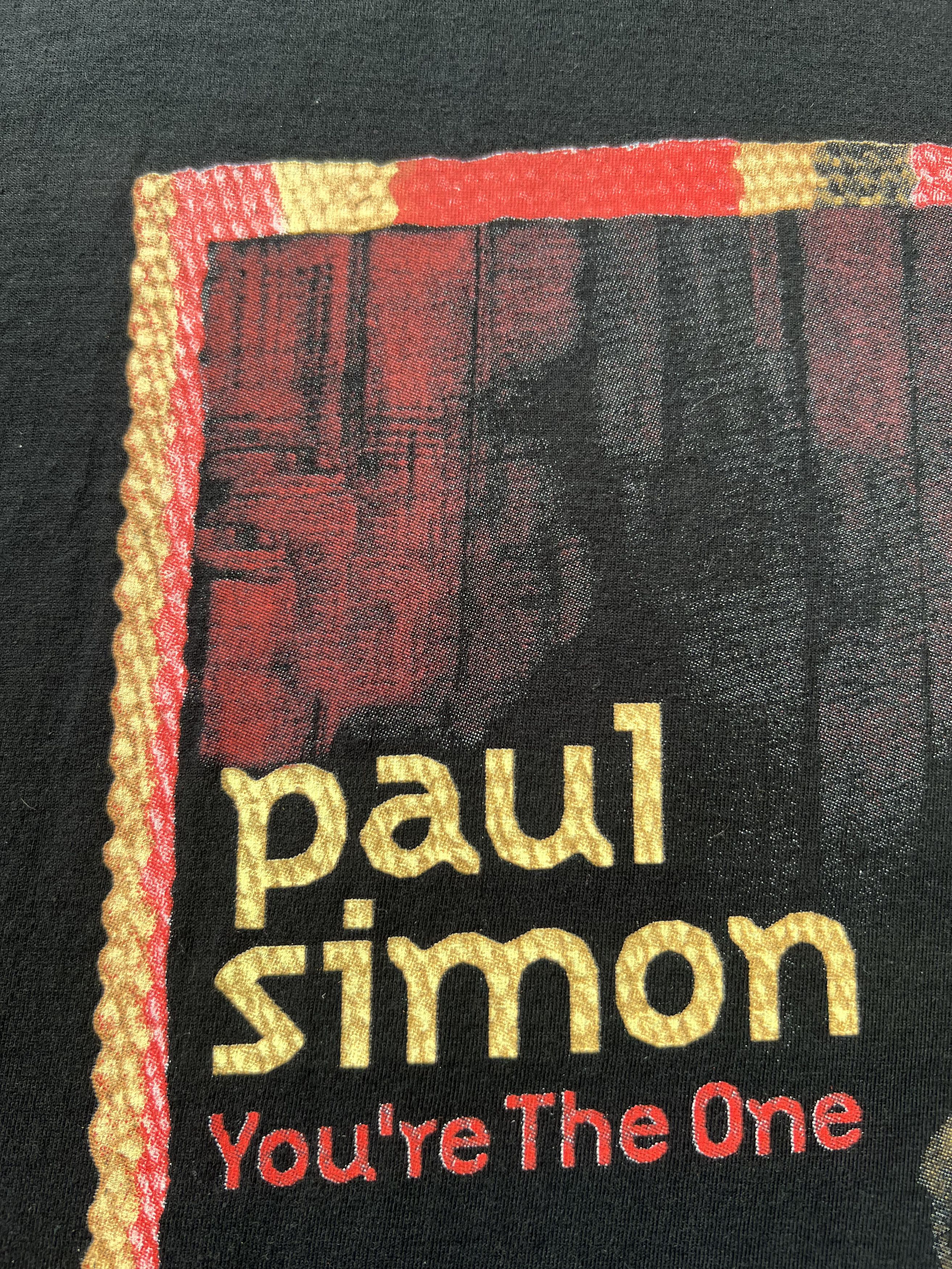 Vintage 90s Paul Simon You're The One Tour Black T-shirt