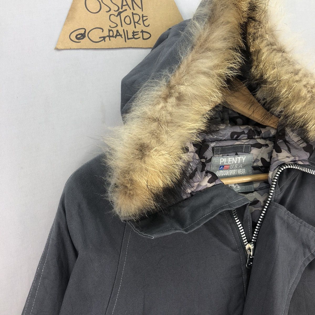 Other Vintage y2k Plenty USA Outdoor Faux Fur Jacket Size US XL / EU 56 / 4 - 2 Thumbnail