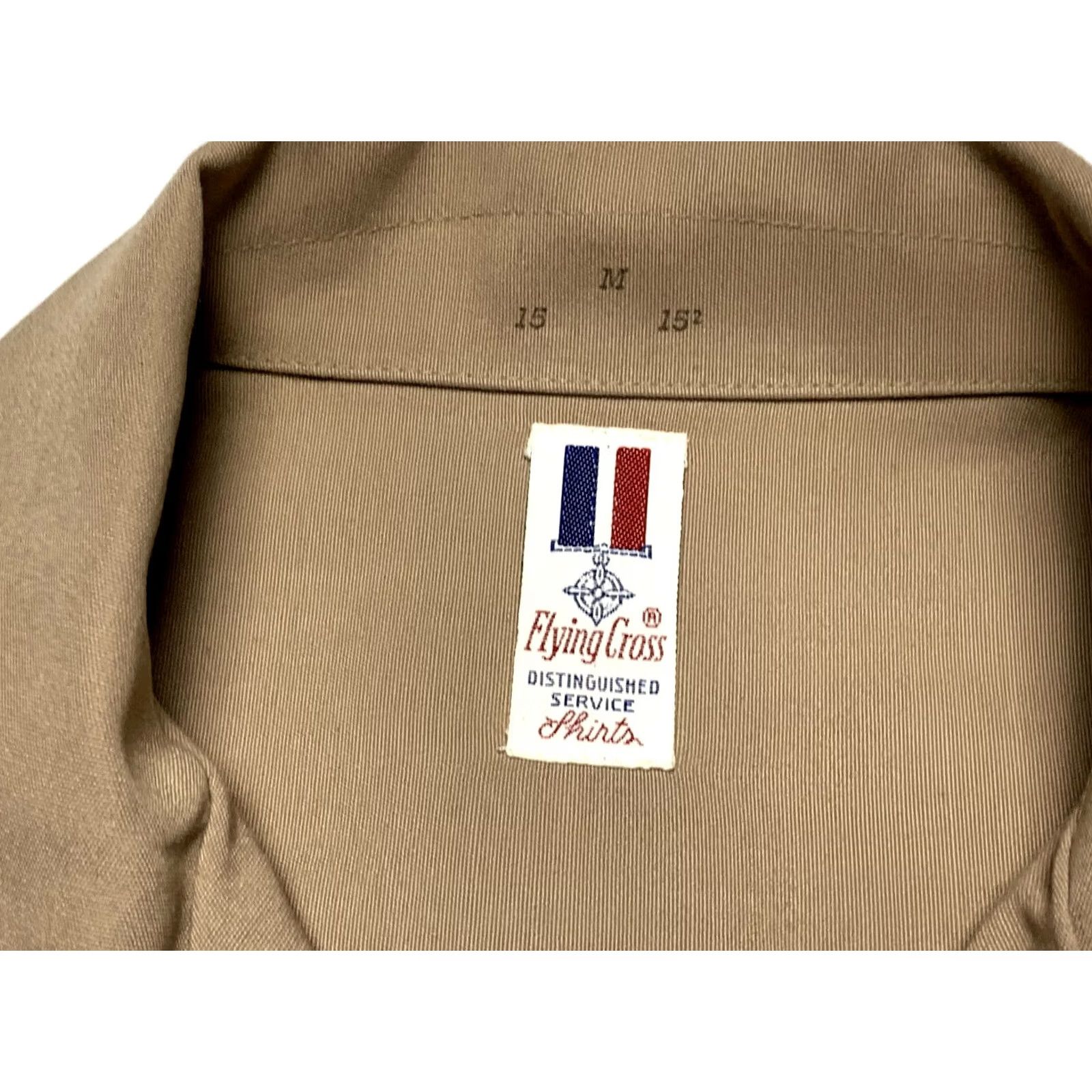 Vintage Flying Cross Uniform Short Sleeve Shirt Medium Green Military Shirt Small Profile Shirt Mens Medium Size US M / EU 48-50 / 2 - 7 Thumbnail