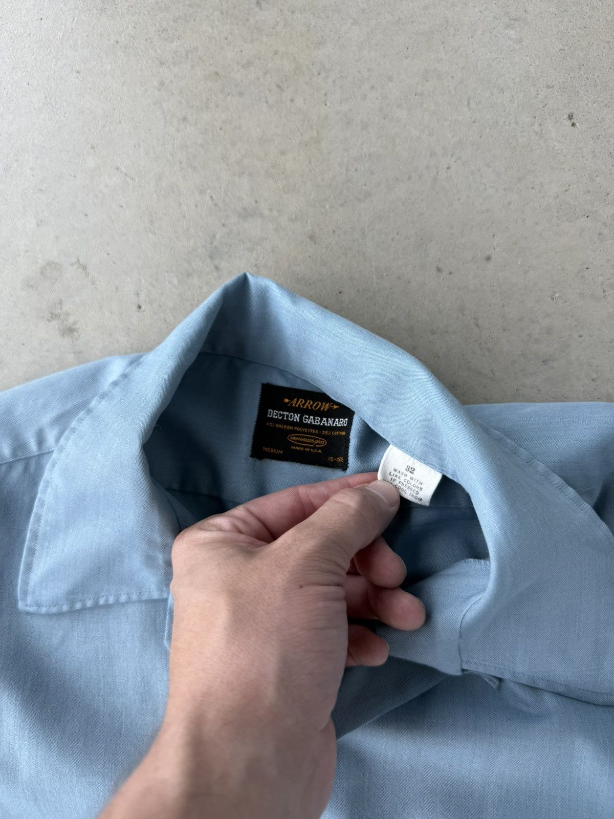Vintage Vintage 1980s Light Blue Long Sleeve Button Up Size US M / EU 48-50 / 2 - 4 Thumbnail