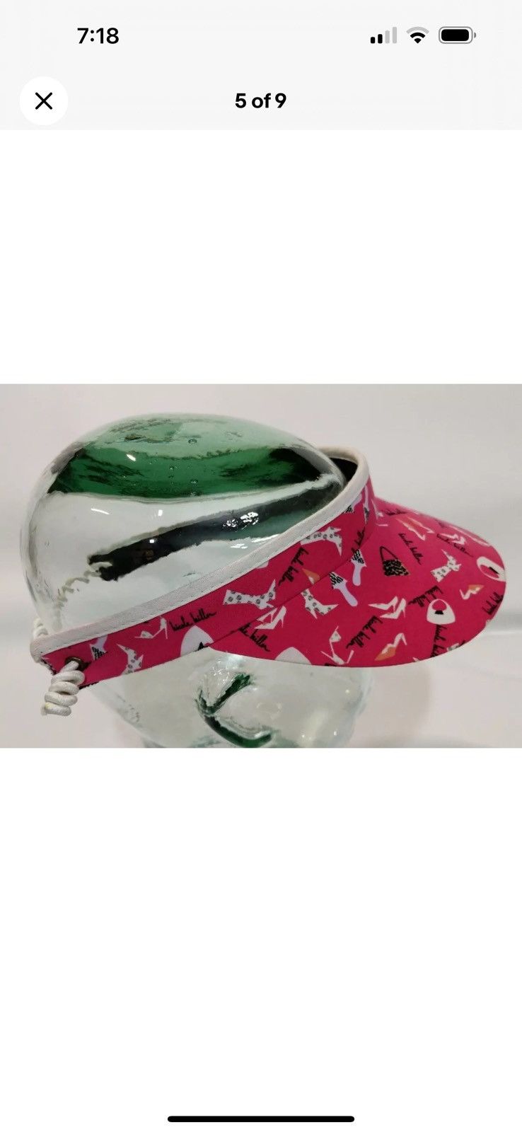 Nicole Miller Nicole Miller Tennis Coil Visor Size ONE SIZE - 5 Thumbnail
