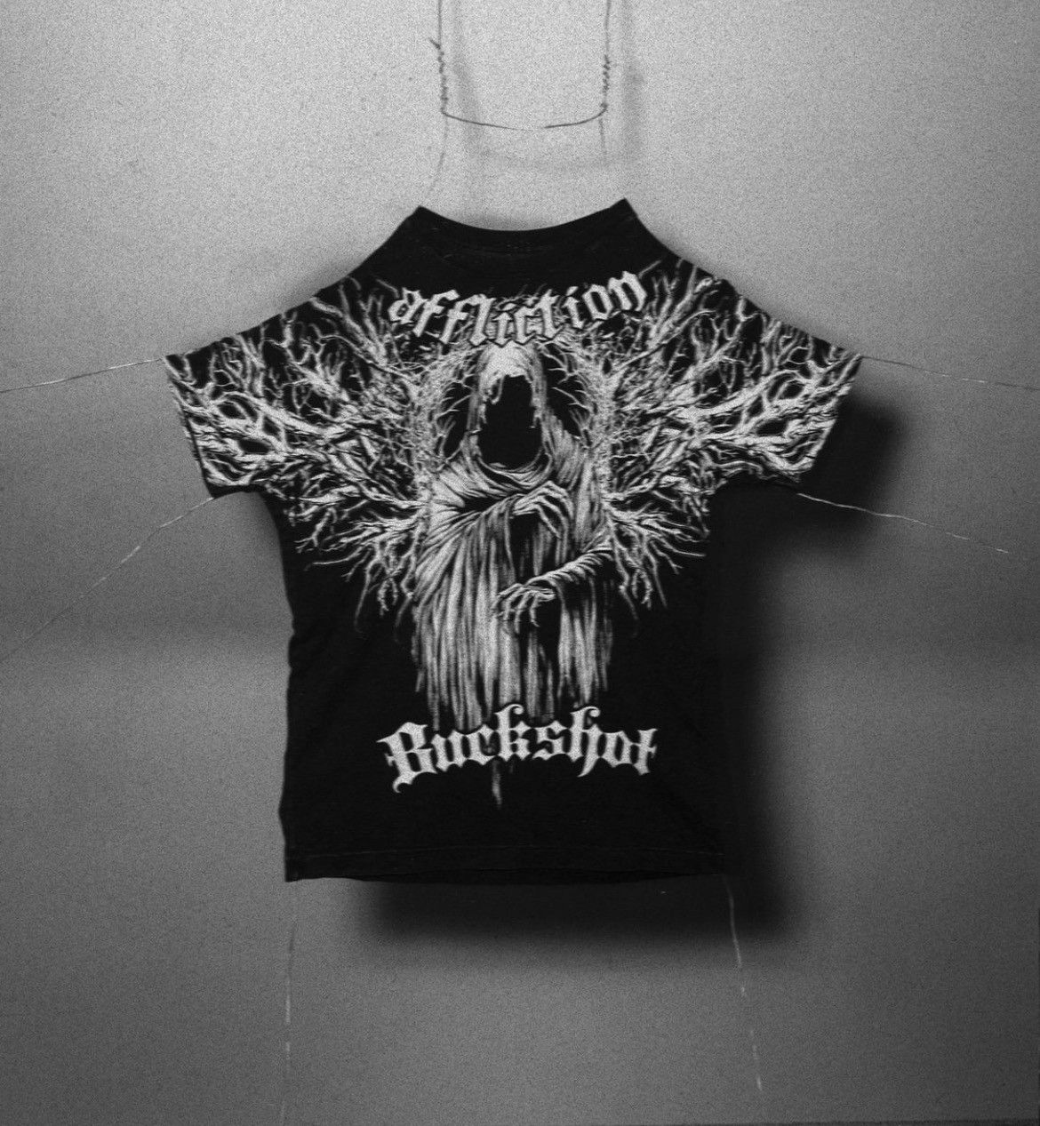 Affliction x haunted mound buckshot t shirt
