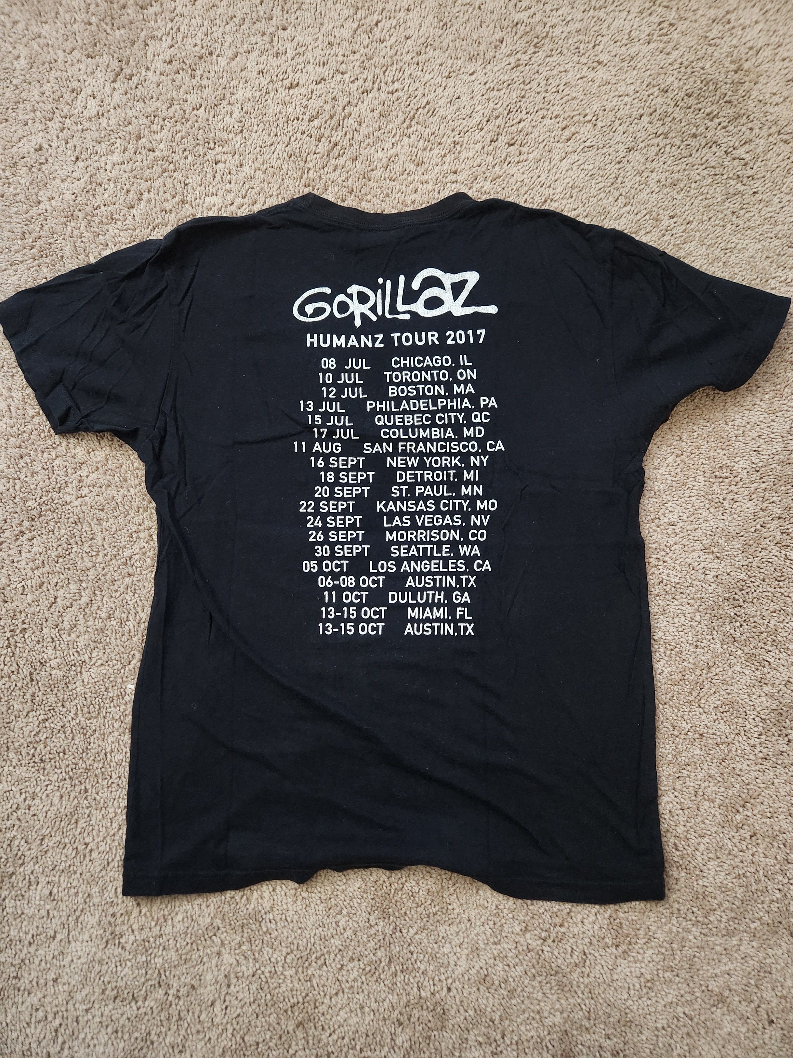 Other Gorillaz G Foot Humanz Tour shirt Size US M / EU 48-50 / 2 - 2 Thumbnail