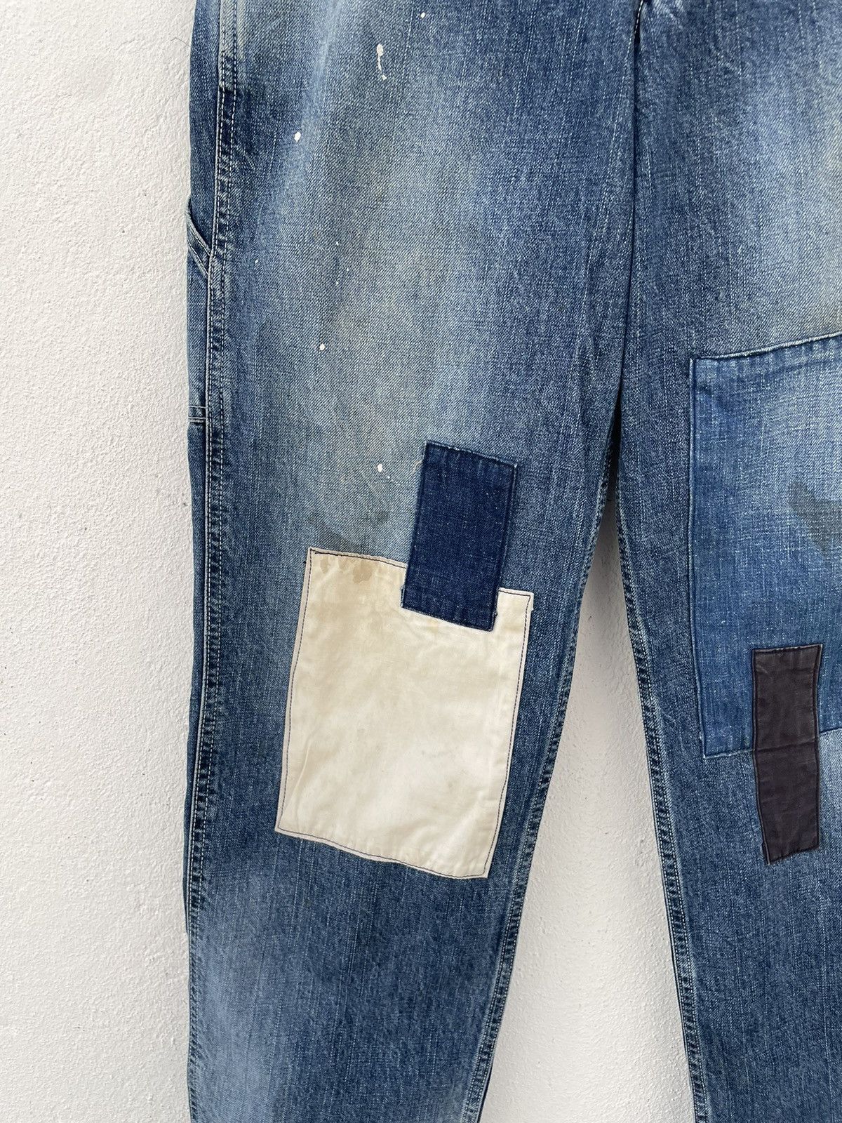 Japanese Brand × URBAN RESEARCH DOORS D’sh by Urban Research Doors Carpenter Patchwork Pant Size US 30 / EU 46 - 8 Thumbnail