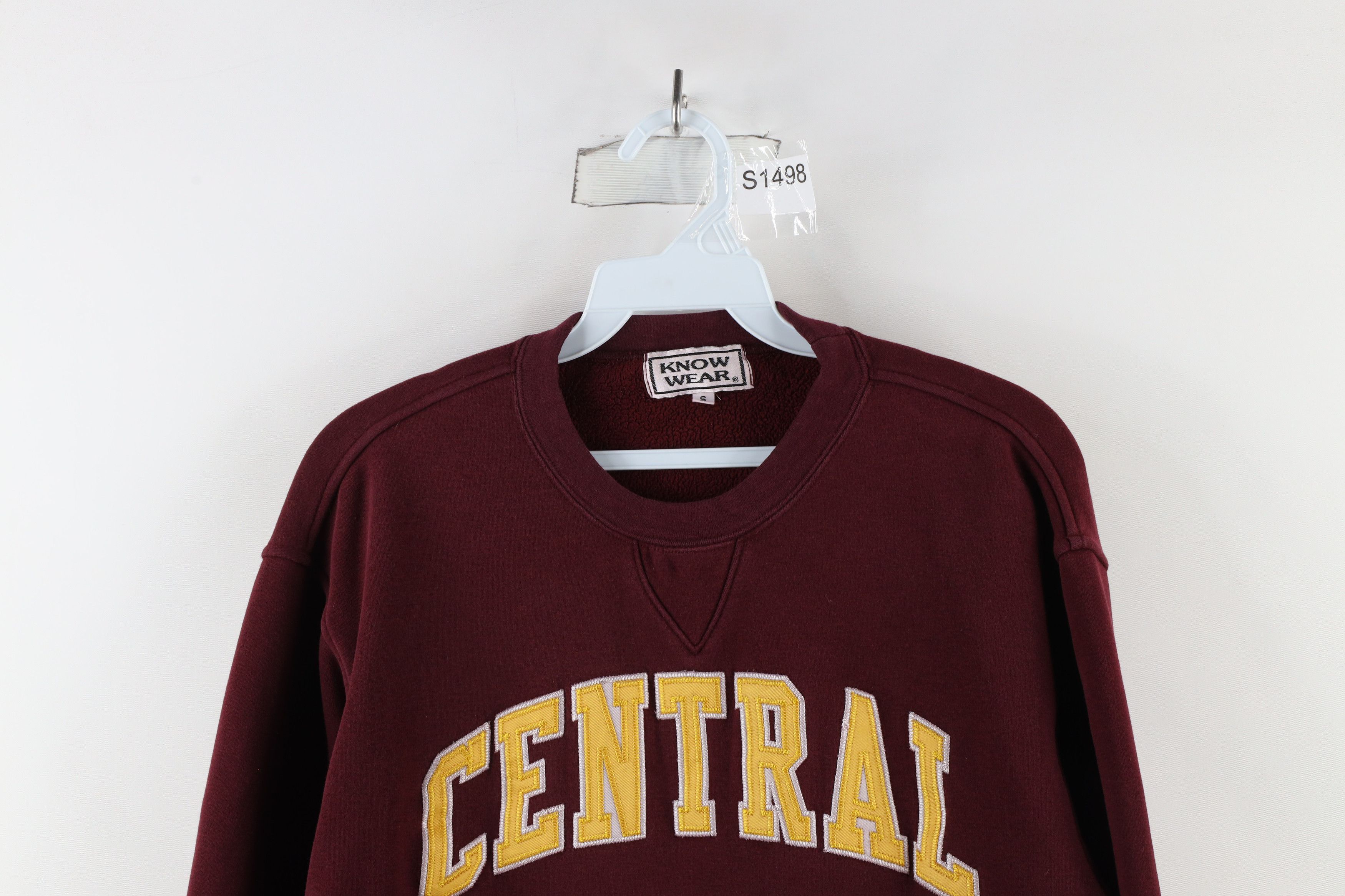 Vintage Vintage 90s Spell Out Central Michigan University Sweatshirt Size S / US 4 / IT 40 - 2 Thumbnail