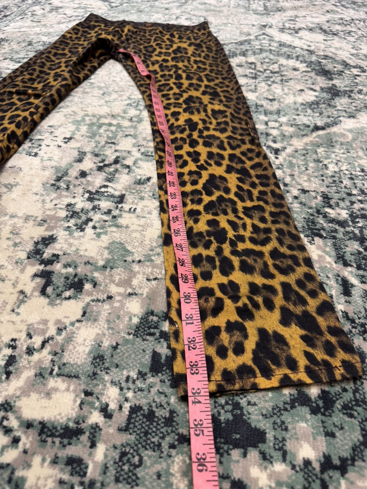 Jean Paul Gaultier GAULTIER JEANS LEOPARD PRINT FULL JEANS PANTS Size US 29 - 5 Thumbnail