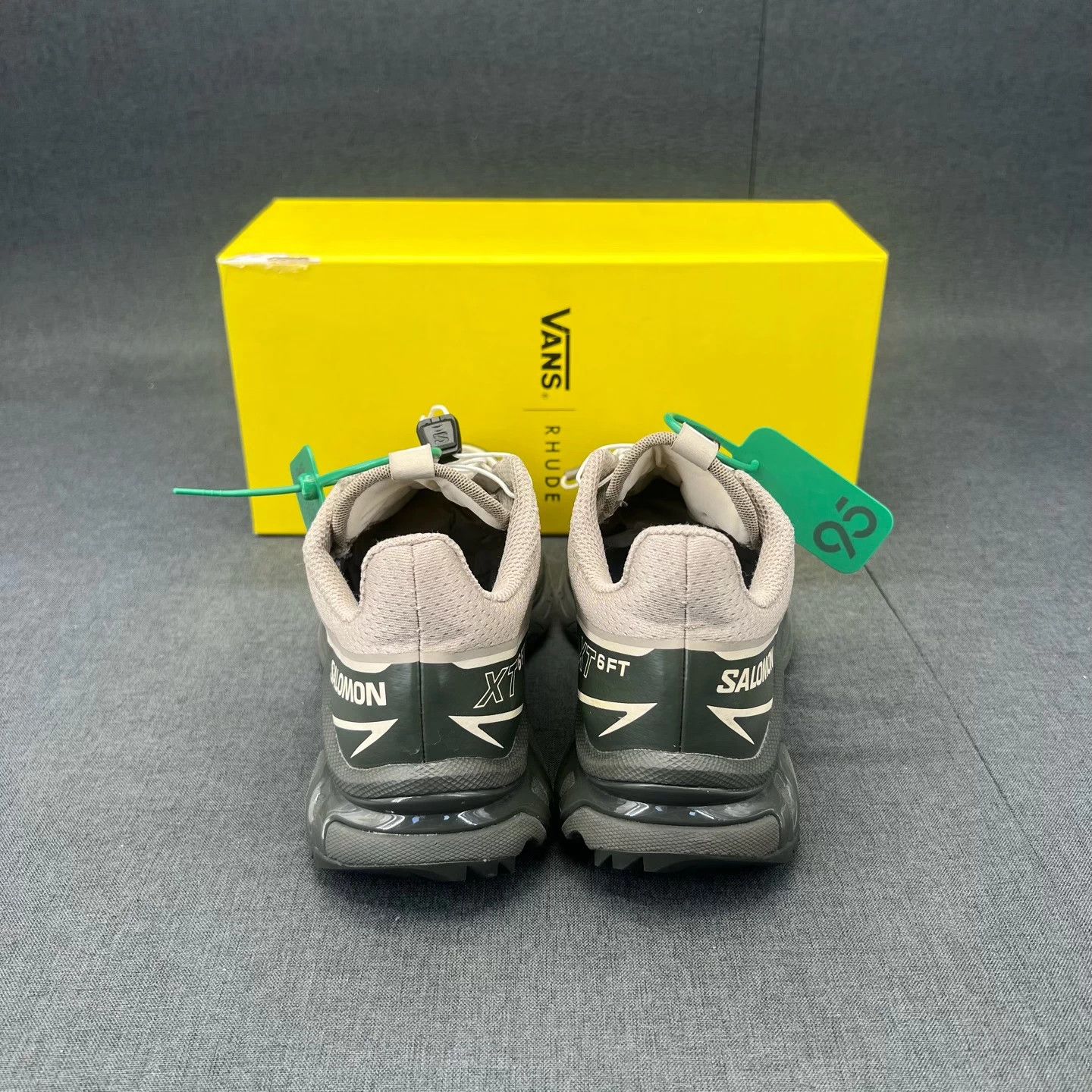 Salomon Salomon XT-6 Khaki Grey 38.5 New Original Box Size US 8.5 / IT 38.5 - 5 Thumbnail
