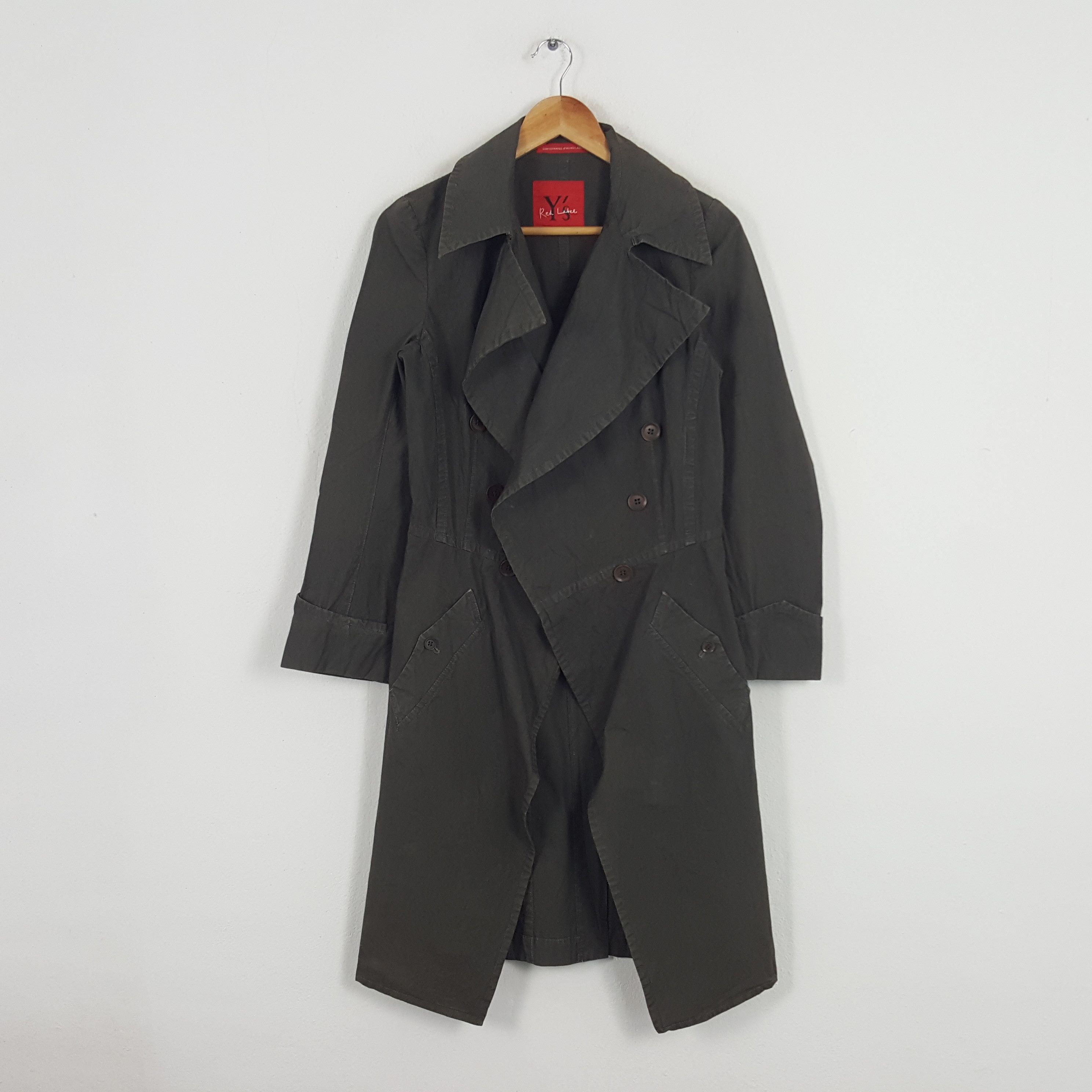 Vintage × Y's × Yohji Yamamoto Vintage Y's Yohji Yamamoto Japanese Designer Trench Jacket Size US S / EU 44-46 / 1 - 1 Thumbnail