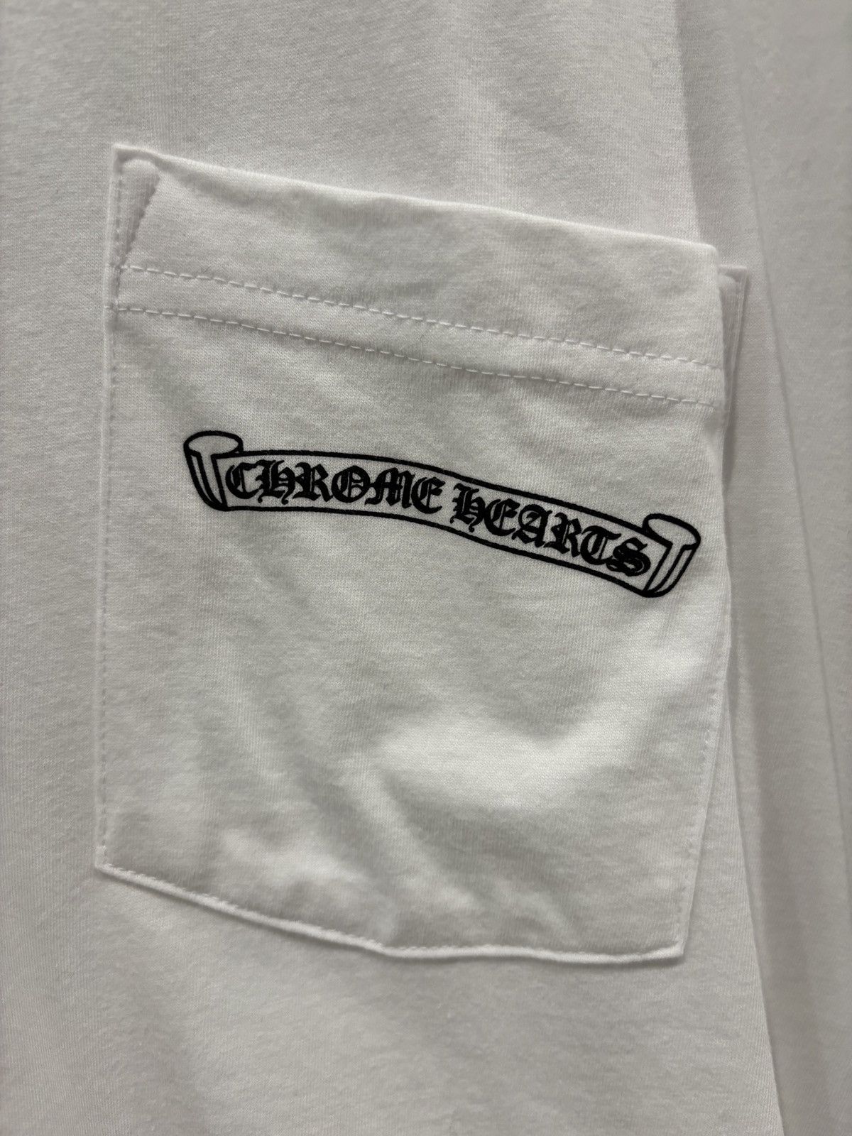 Chrome Hearts Chrome Hearts Scroll Logo Shirt White Size: XL Size US XL / EU 56 / 4 - 2 Thumbnail