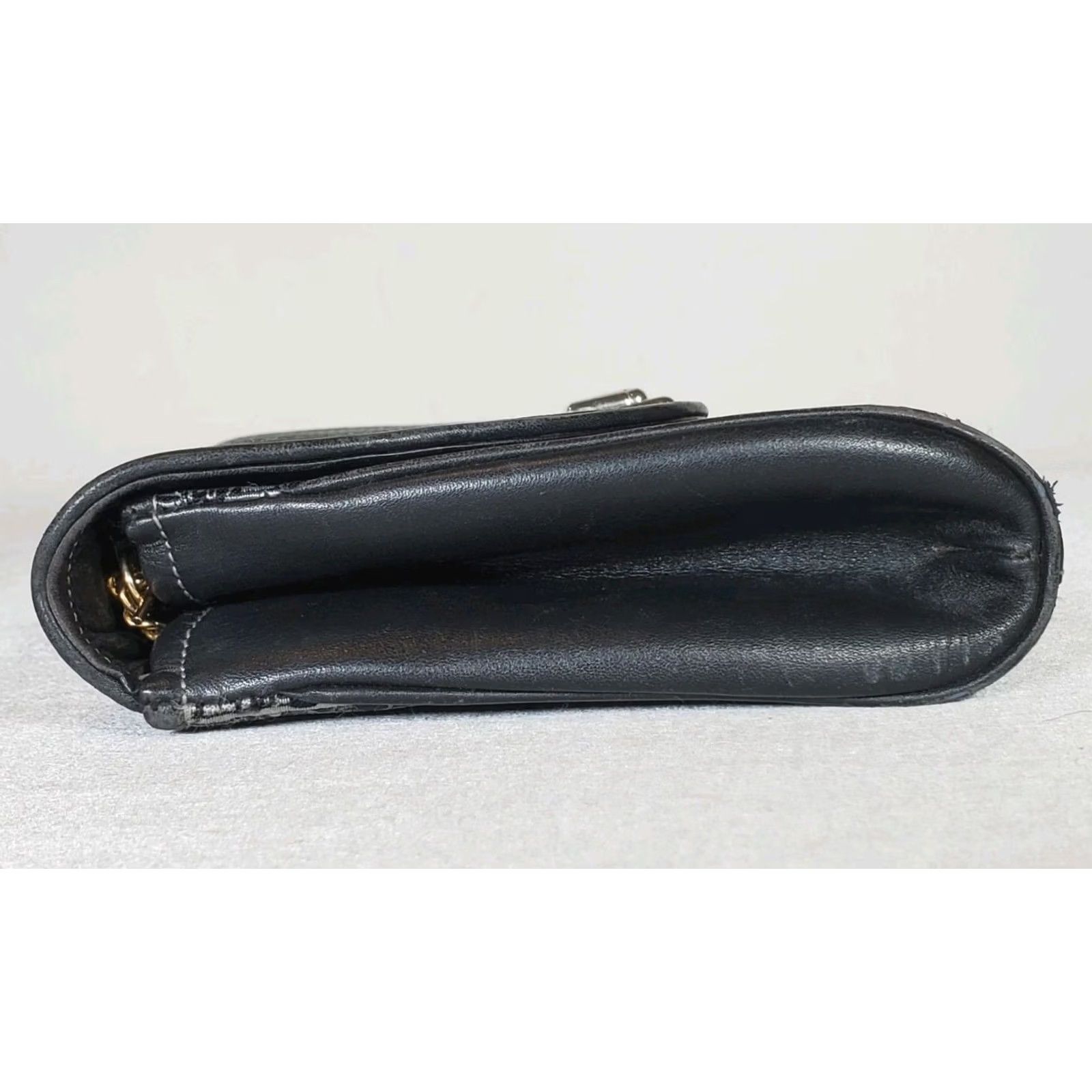 Judith Leiber VTG Judith Lieber Jacquard Canvas Signature Monogram Crossbody Bag Purse Clutch Size ONE SIZE - 5 Thumbnail