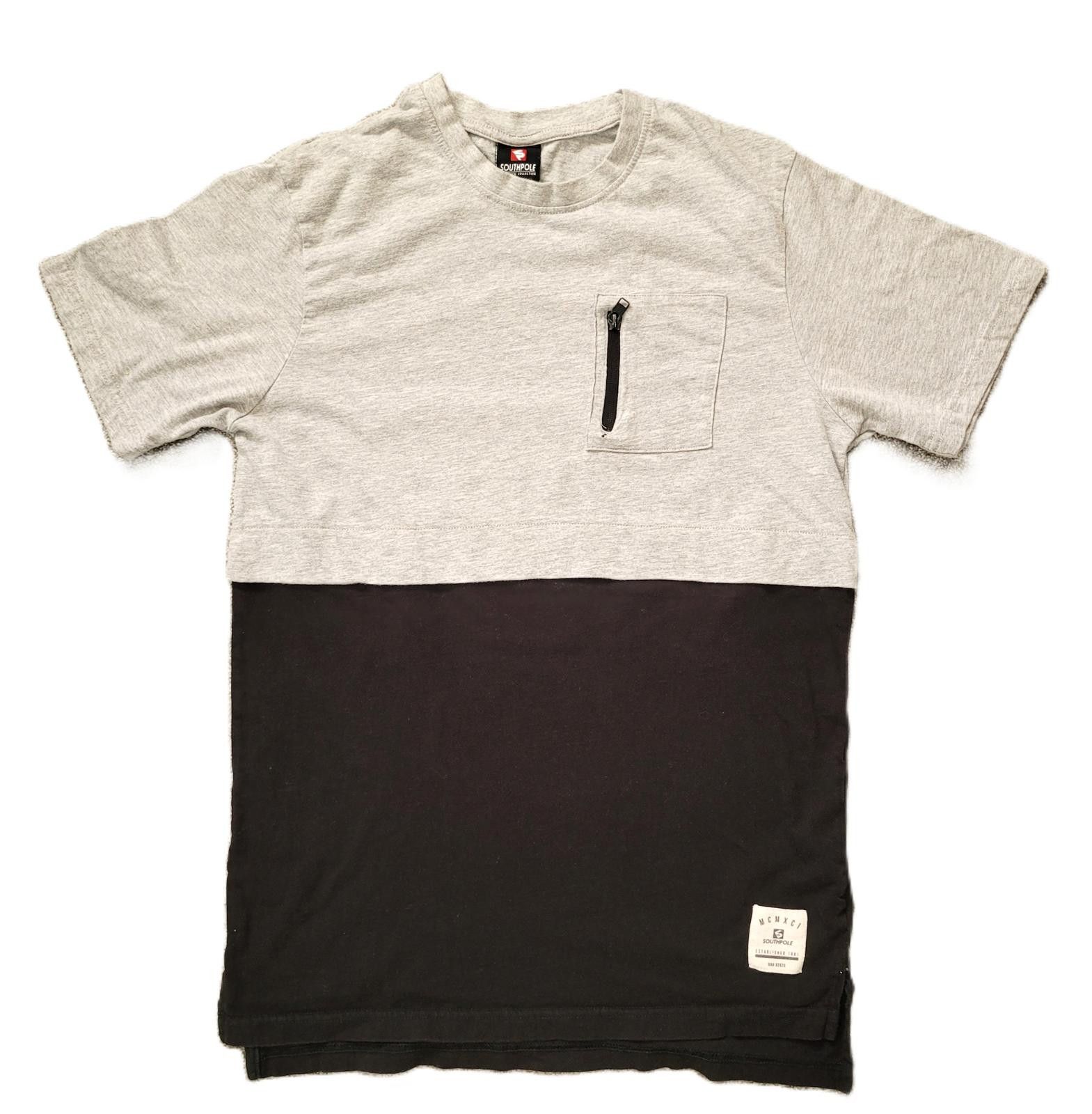 Southpole Southpole Large T-Shirt Gray Black Pocket Tee Size US L / EU 52-54 / 3 - 1 Thumbnail