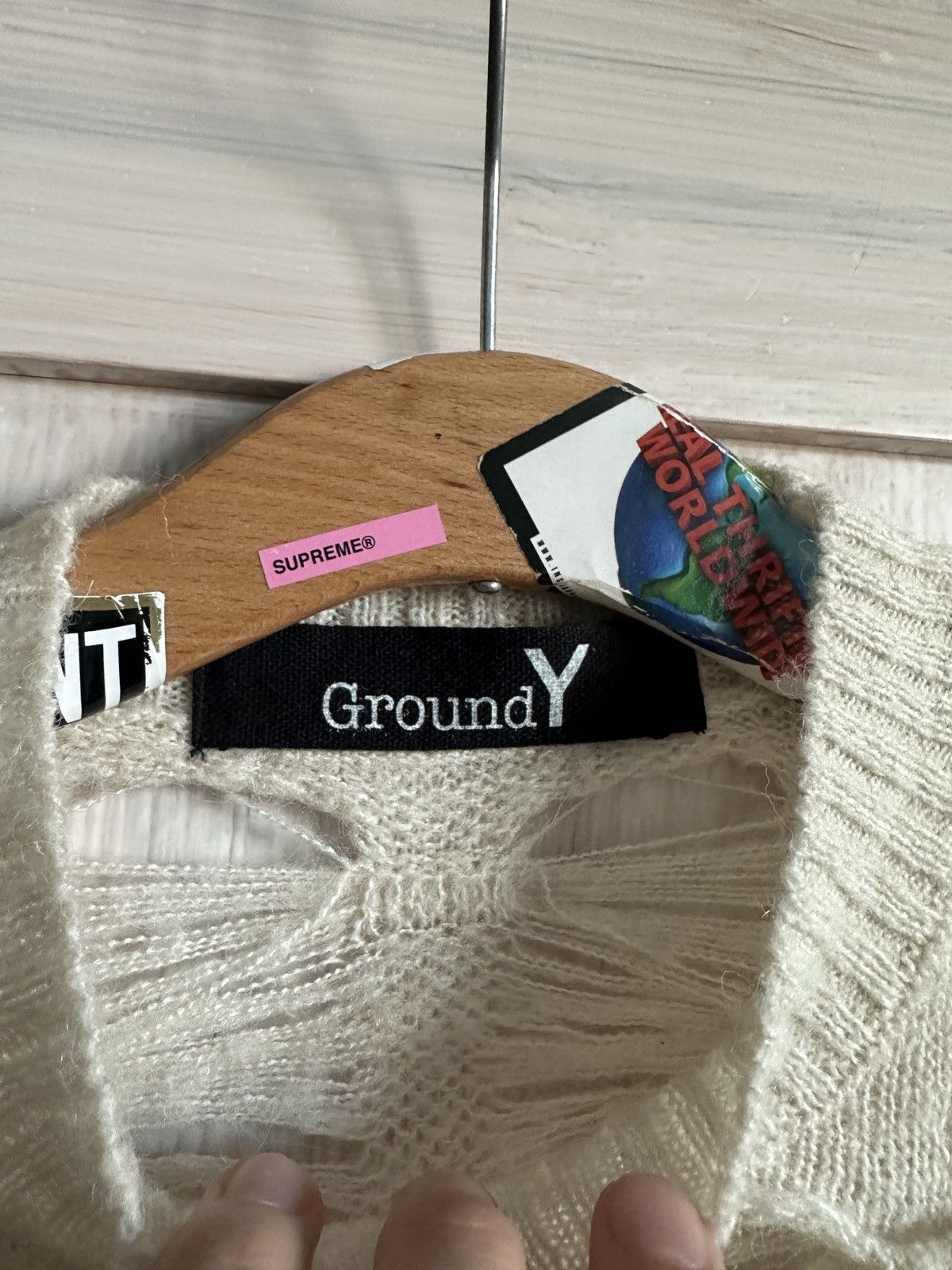 Ground Y × Yohji Yamamoto Ground Y Yohji Yamamoto knit sweater destroyed Size US M / EU 48-50 / 2 - 13 Thumbnail