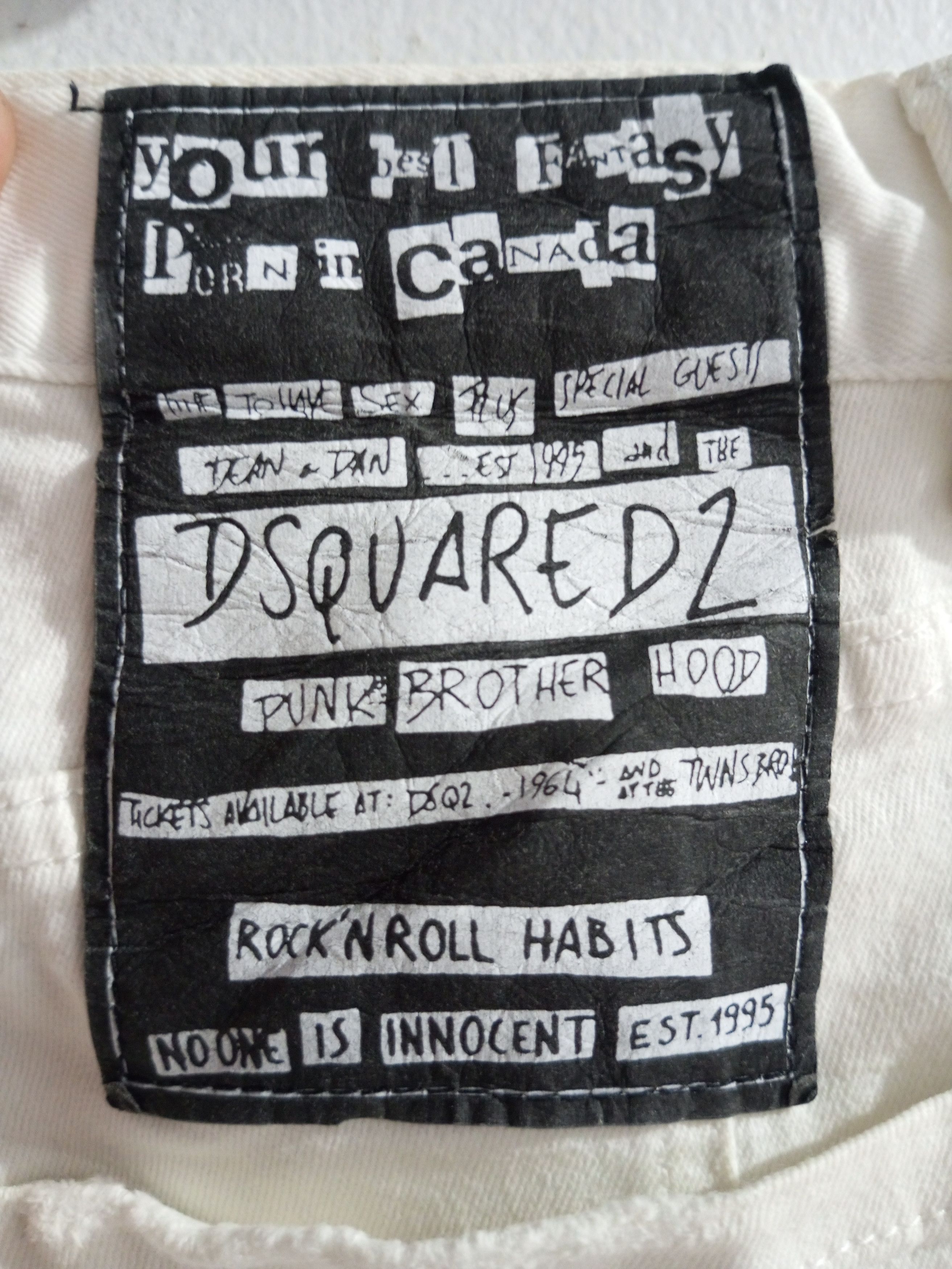 Dsquared2 Vintage Dsquared2 distressed white denim Size US 29 - 7 Thumbnail