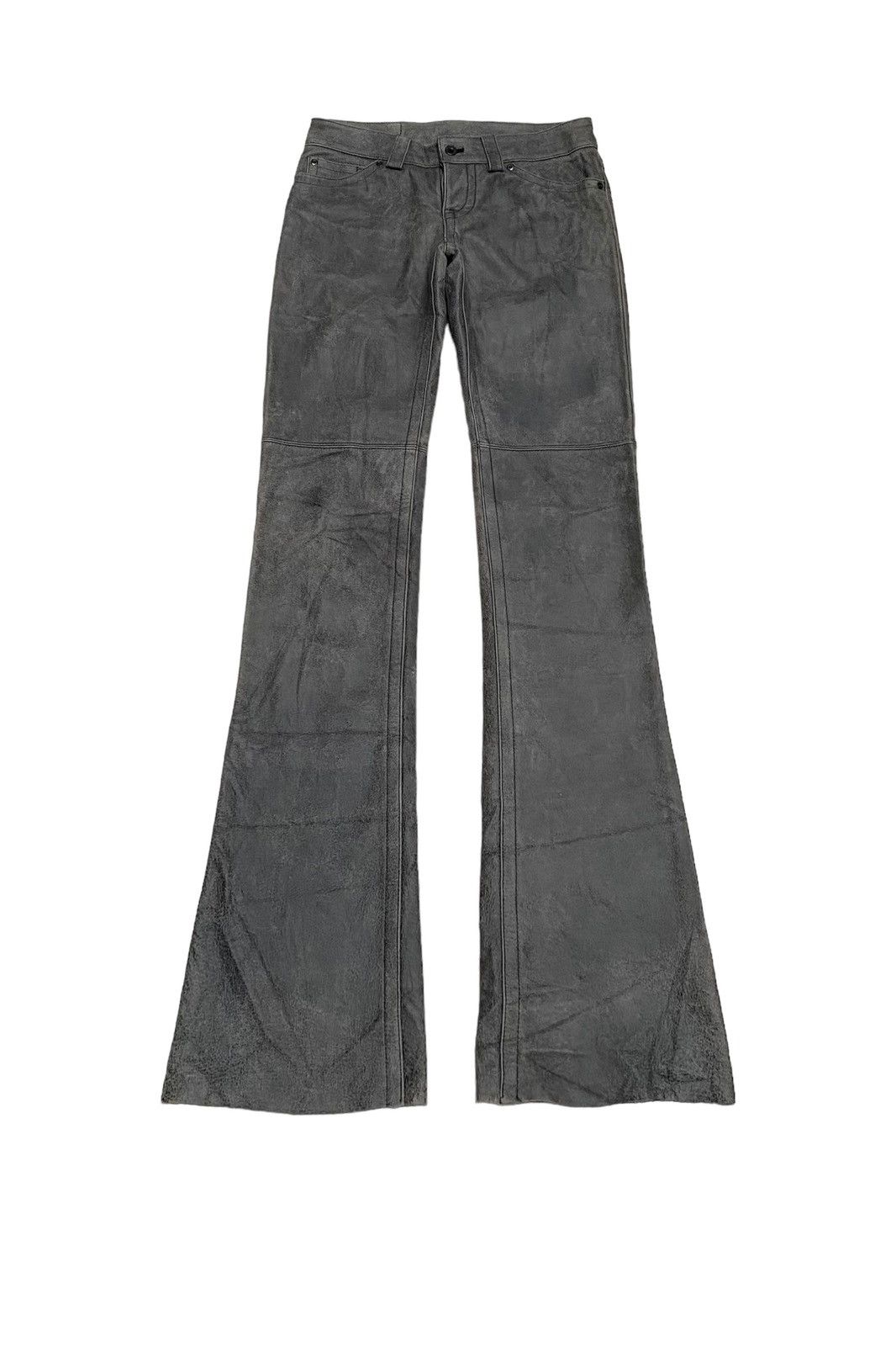 Hysteric Glamour Very Rare Vintage Hysteric Glamour Leather Flare Pants 1990s Size US 29 - 1 Thumbnail