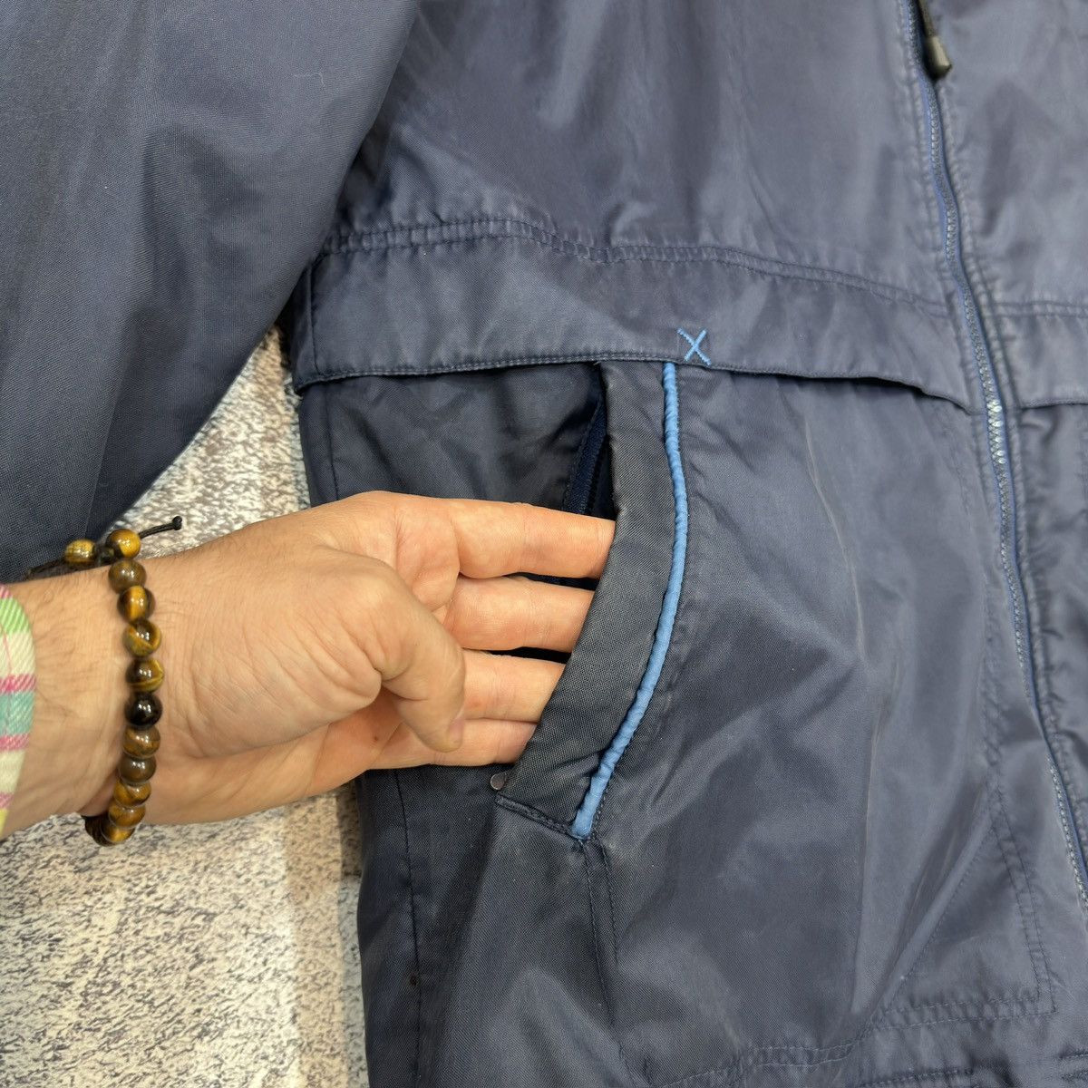 Nike × Vintage Vintage Nike Navy Jacket M size Size US M / EU 48-50 / 2 - 6 Thumbnail