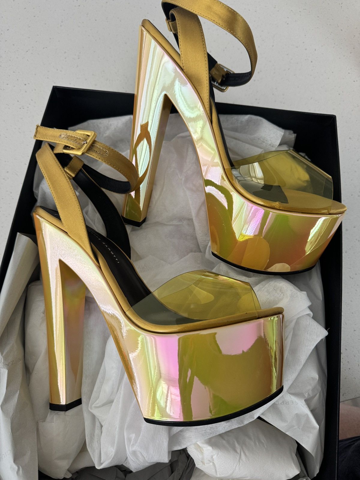 Giuseppe Zanotti Tarifa Plexi platform Size US 10 / IT 40 - 3 Thumbnail
