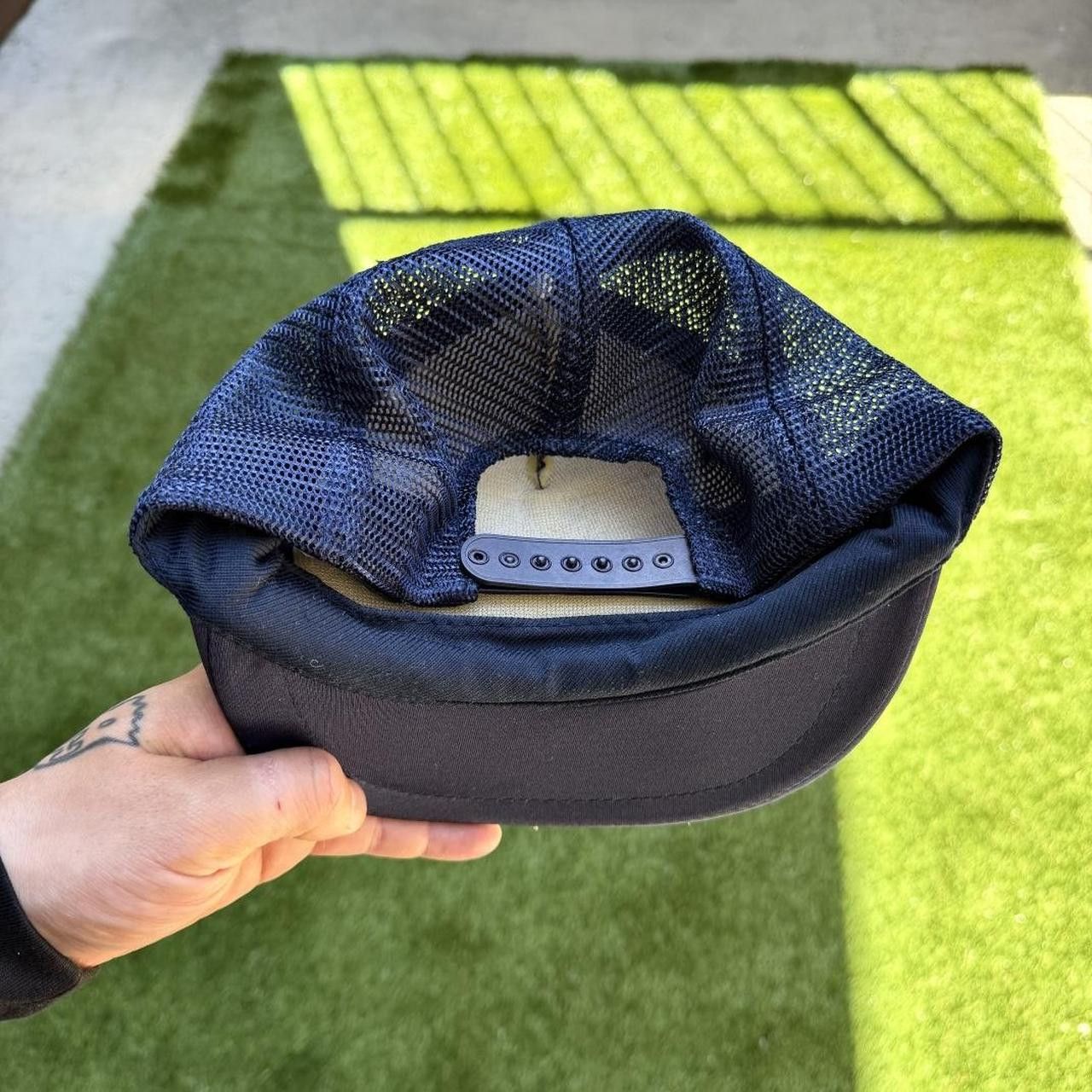 Vintage Navy blue trucker hat 80s Rigger Vintage Size ONE SIZE - 2 Thumbnail