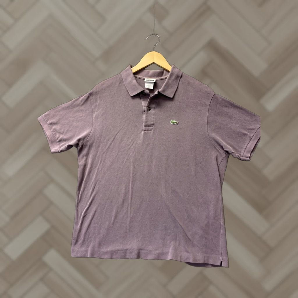 Lacoste LACOSTE Polo Shirt Mens XL Short Sleeve Lavender Cotton Logo Embroidered Casual Golf Tennis Size US XL / EU 56 / 4 - 1 Thumbnail