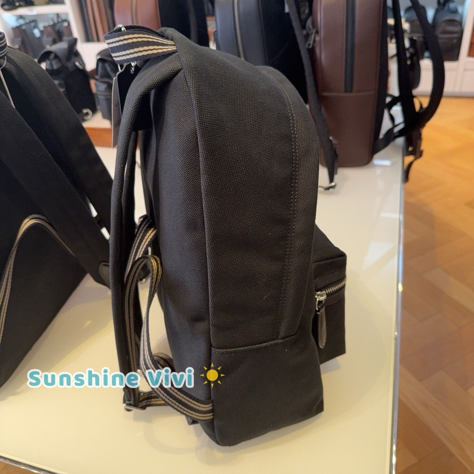 Coach NWT COACH Large Cargo Backpack Bag Black CAM76 Canvas Size ONE SIZE - 5 Thumbnail