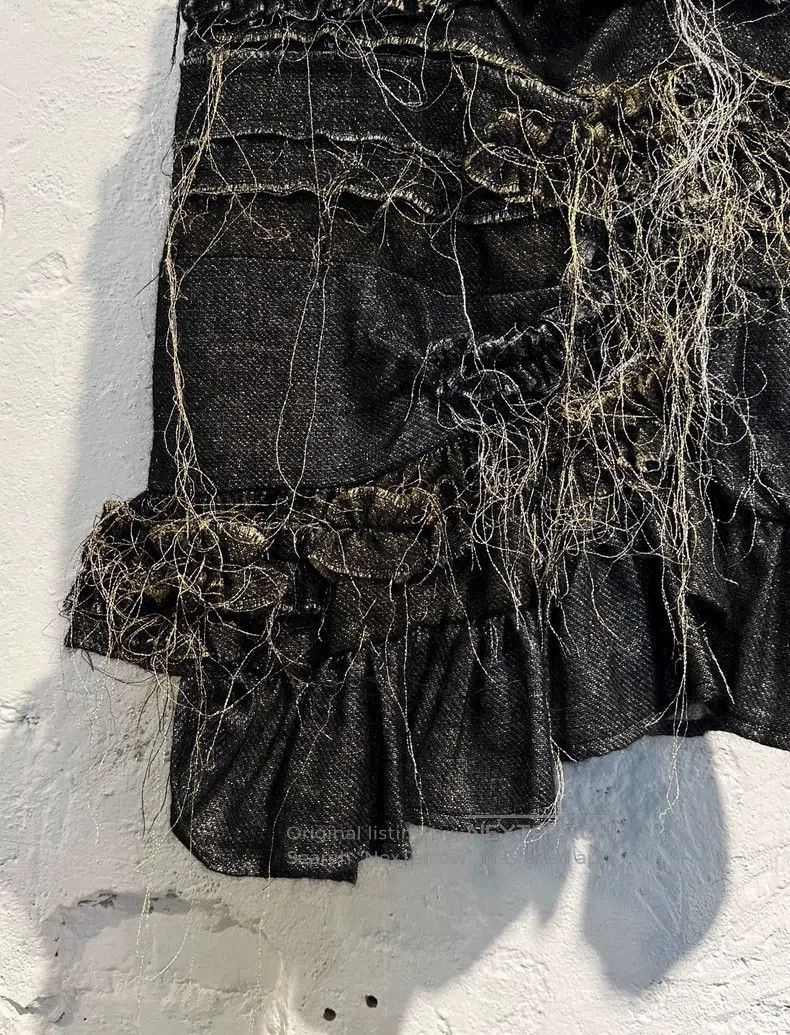 Comme des Garcons Comme Des Garcons size XS Gold and Silver Thread Pleated L Size 23" - 5 Thumbnail
