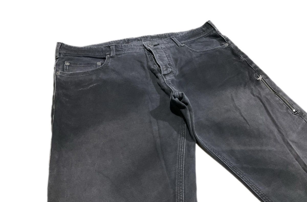 If Six Was Nine × Japanese Brand × Neil Barrett 🔥Archived Neil Barret Black Waxed Denim Zipper Size US 34 / EU 50 - 3 Thumbnail