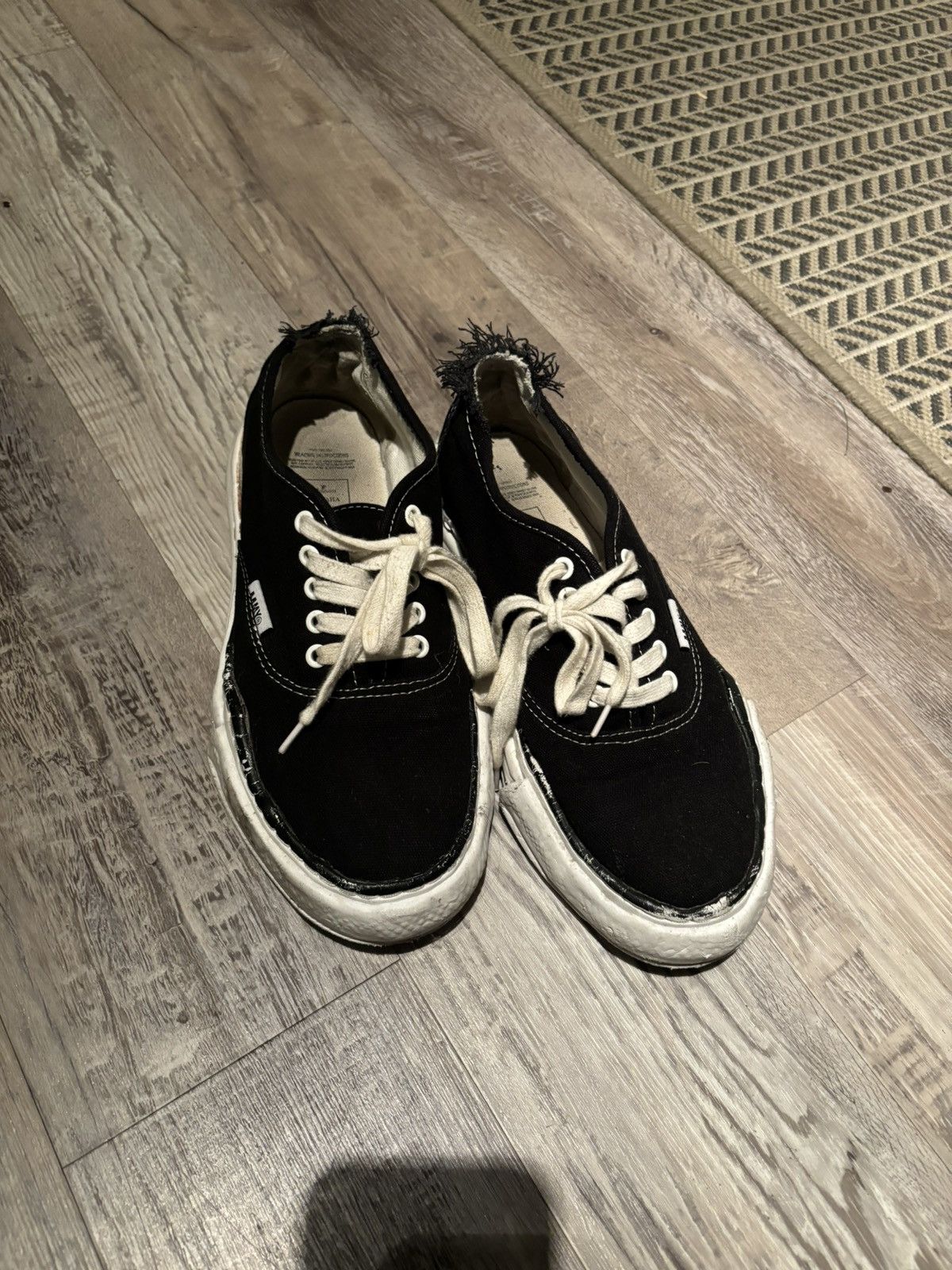 image of Miharayasuhiro Melty Vans Shoes in Black, Men's (Size 10)