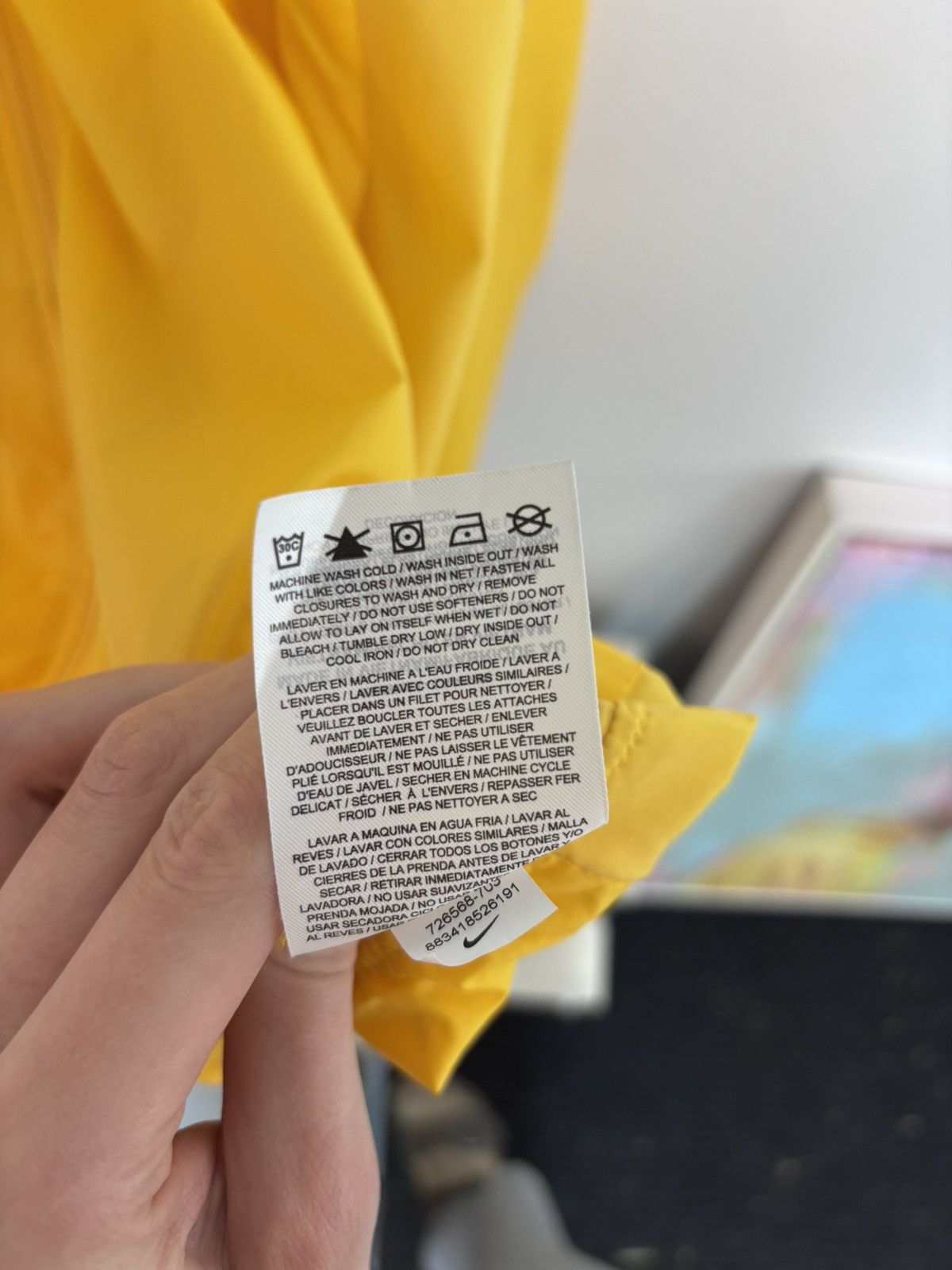 Nike Nike yellow windbreaker Size US L / EU 52-54 / 3 - 5 Thumbnail