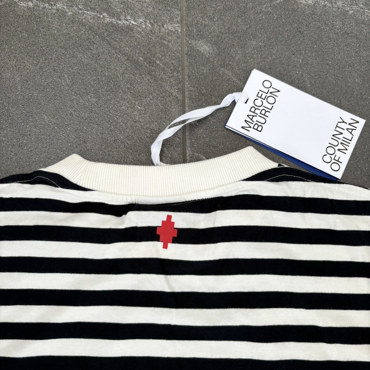 Marcelo Burlon Marcelo Burlon County of Milan headletter stripe basic tee Size US M / EU 48-50 / 2 - 10 Thumbnail