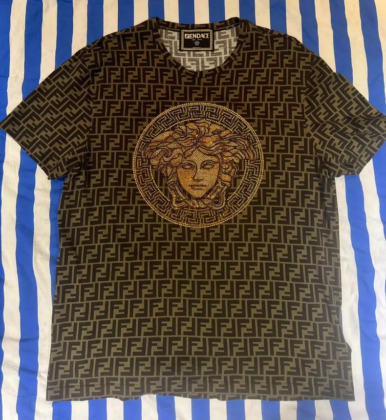 Versace Versace Fendi Men's Short Sleeves Size US XXL / EU 58 / 5 - 4 Thumbnail