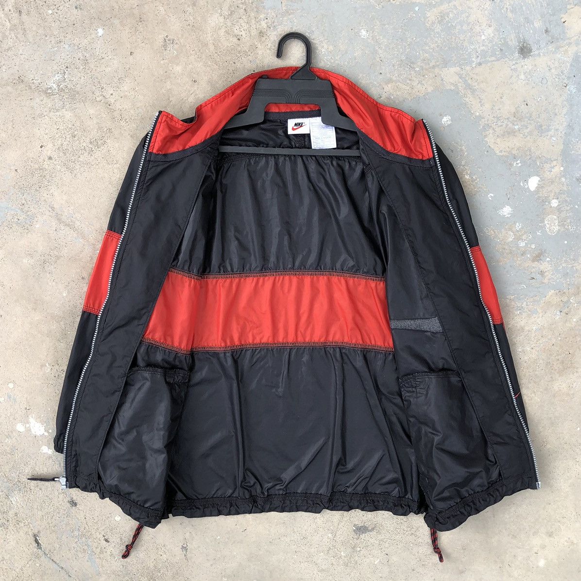 Nike Vintage Nike 90s Big Swoosh Windbreaker Jacket Size L / US 10 / IT 46 - 3 Thumbnail