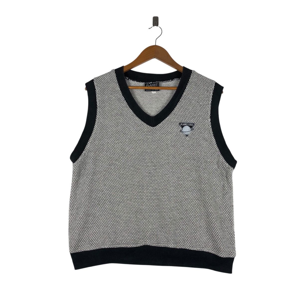 Vintage PLANET GOLF Nice Knitted Vest Sweater Size US M / EU 48-50 / 2 - 1 Thumbnail