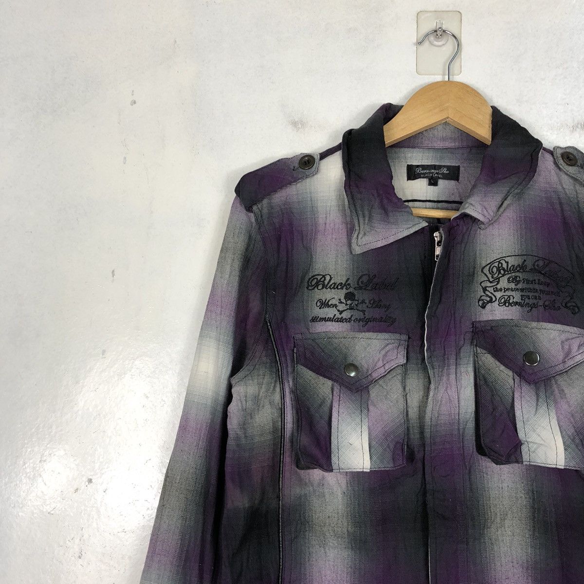 If Six Was Nine × Japanese Brand Black Label Punk Flannel Crazy Design Size US M / EU 48-50 / 2 - 6 Thumbnail
