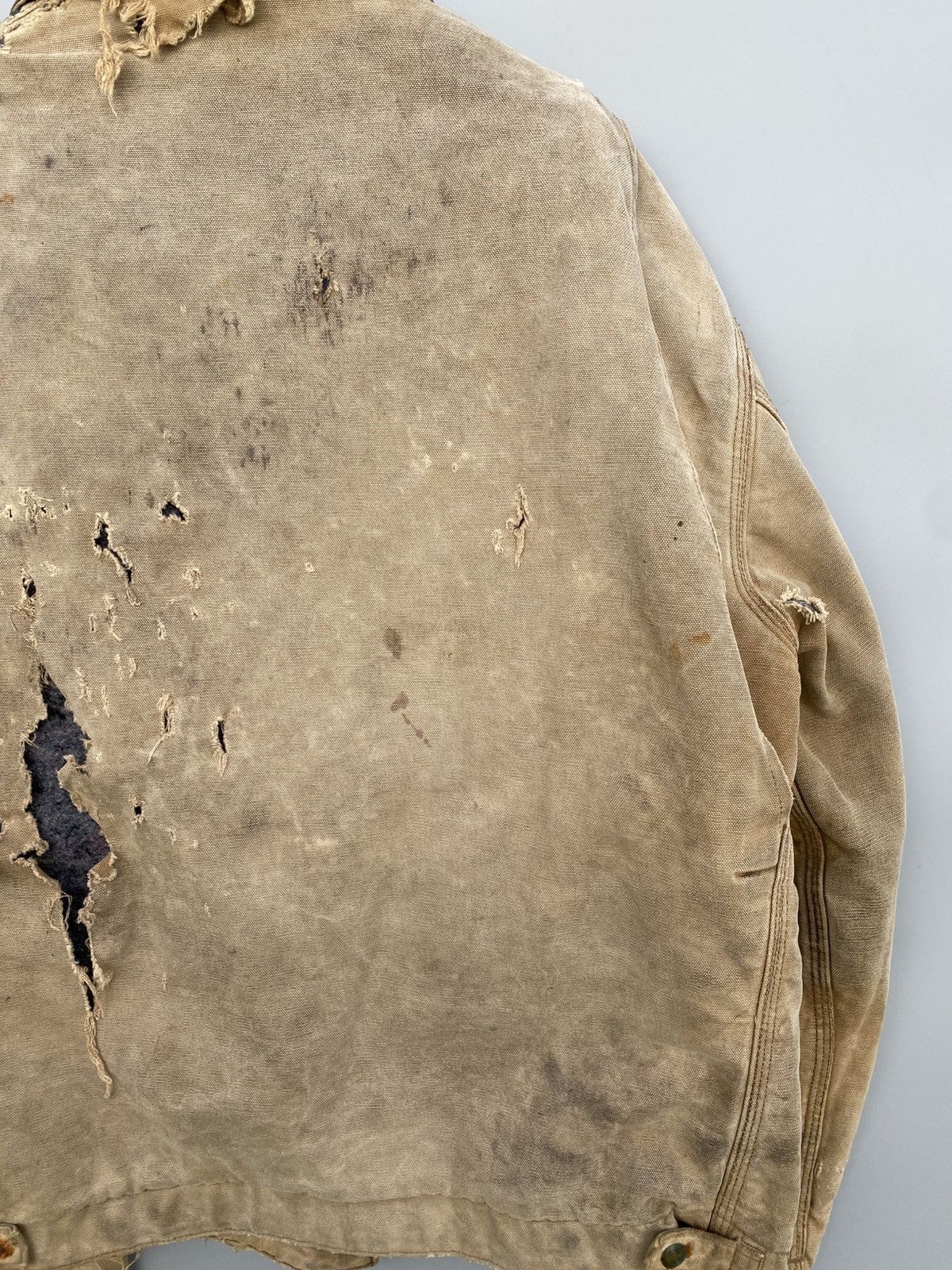 Carhartt 1990s Thrashed Carhartt Detroit Jacket Size US L / EU 52-54 / 3 - 11 Thumbnail