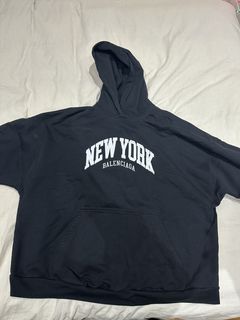 USNYC (United States of New York City) - Premium Cross-Grain Hoodie (B –  Black On Black