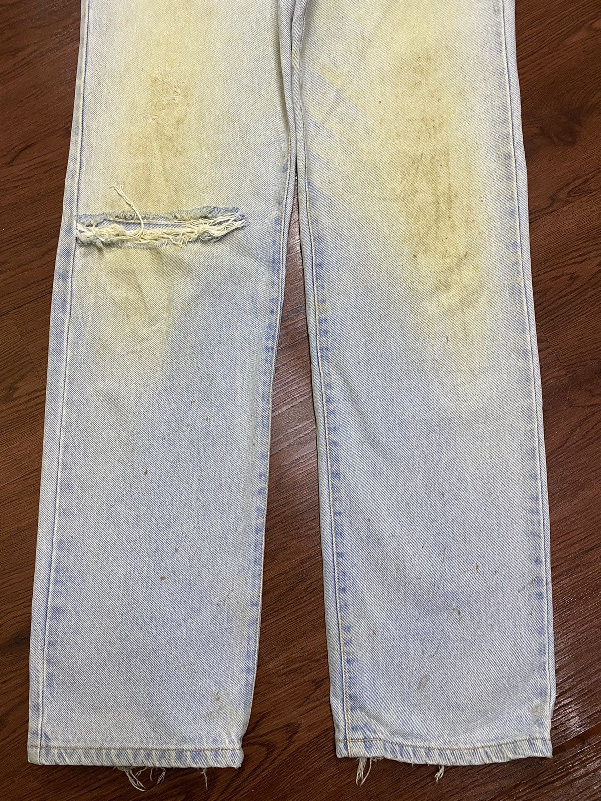 Edwin Vintage Edwin Only Genuine Faded Wash Distressed Loose Jeans Size US 32 / EU 48 - 5 Thumbnail