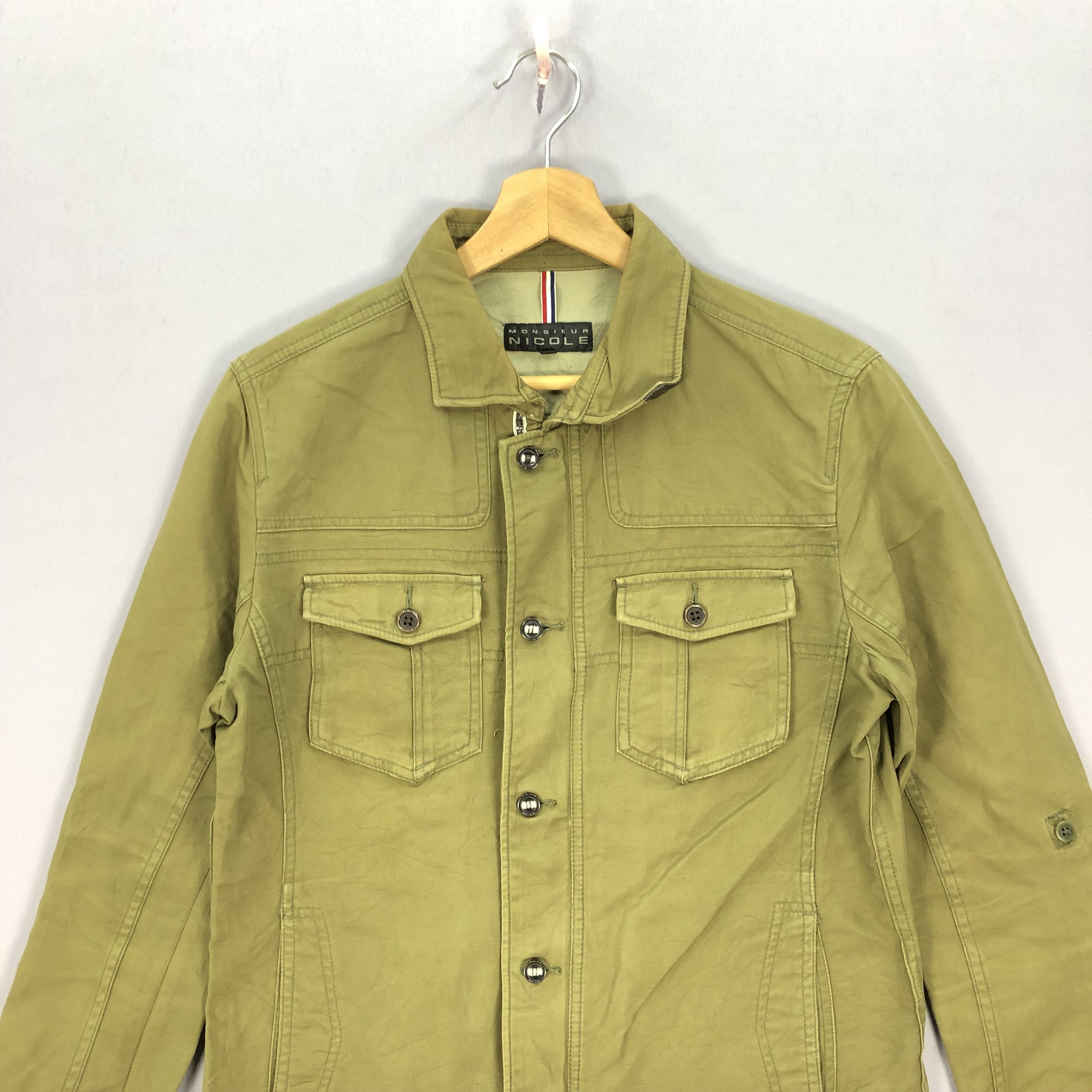 Japanese Brand Nicole Matsuda Japanese Olive Green Military Army Jackets Size M / US 6-8 / IT 42-44 - 2 Thumbnail