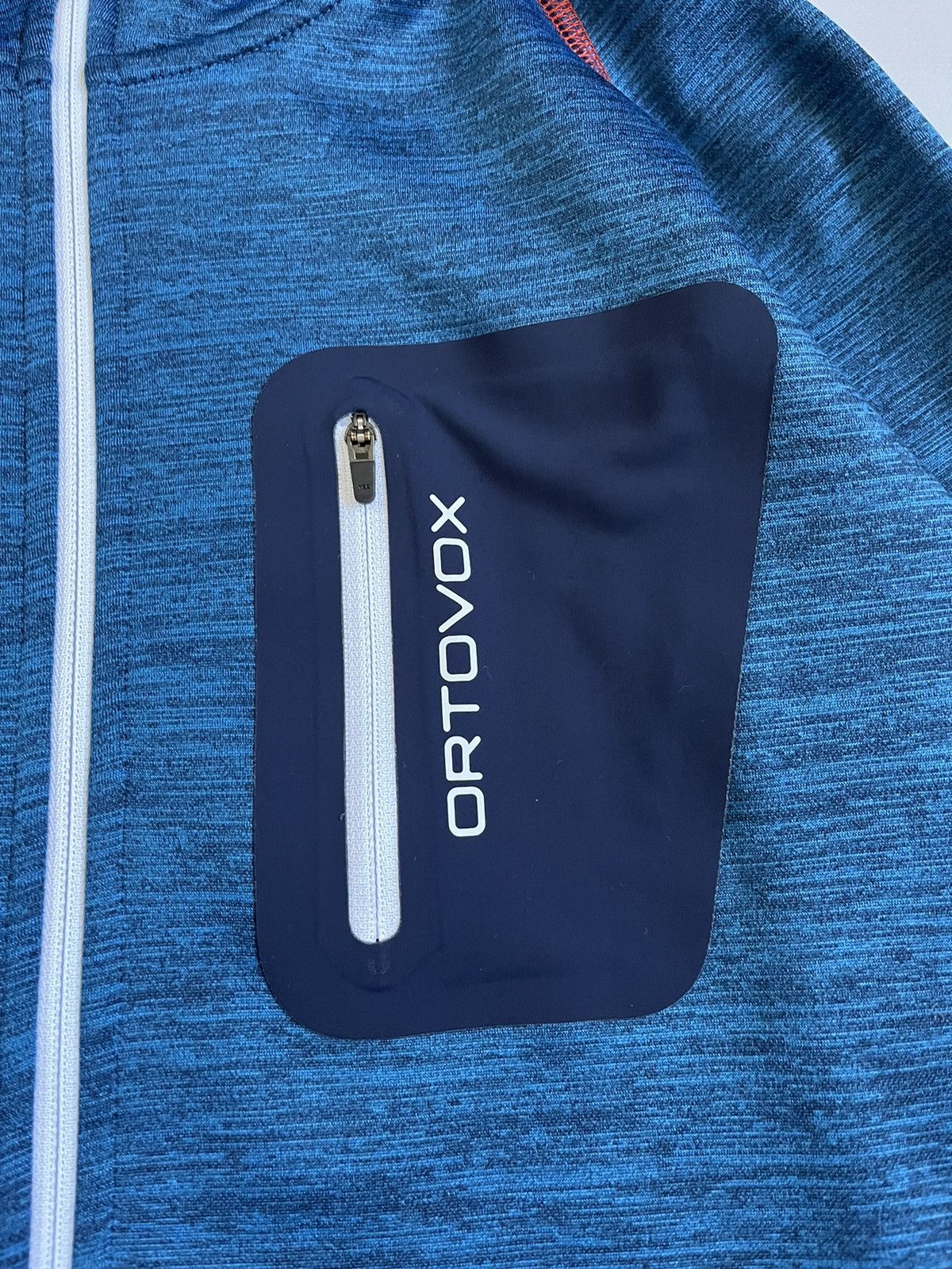ORTOVOX Ortovox Merino Fleece Hooded Men Blue Zip Pocket Jacket Size US L / EU 52-54 / 3 - 6 Thumbnail