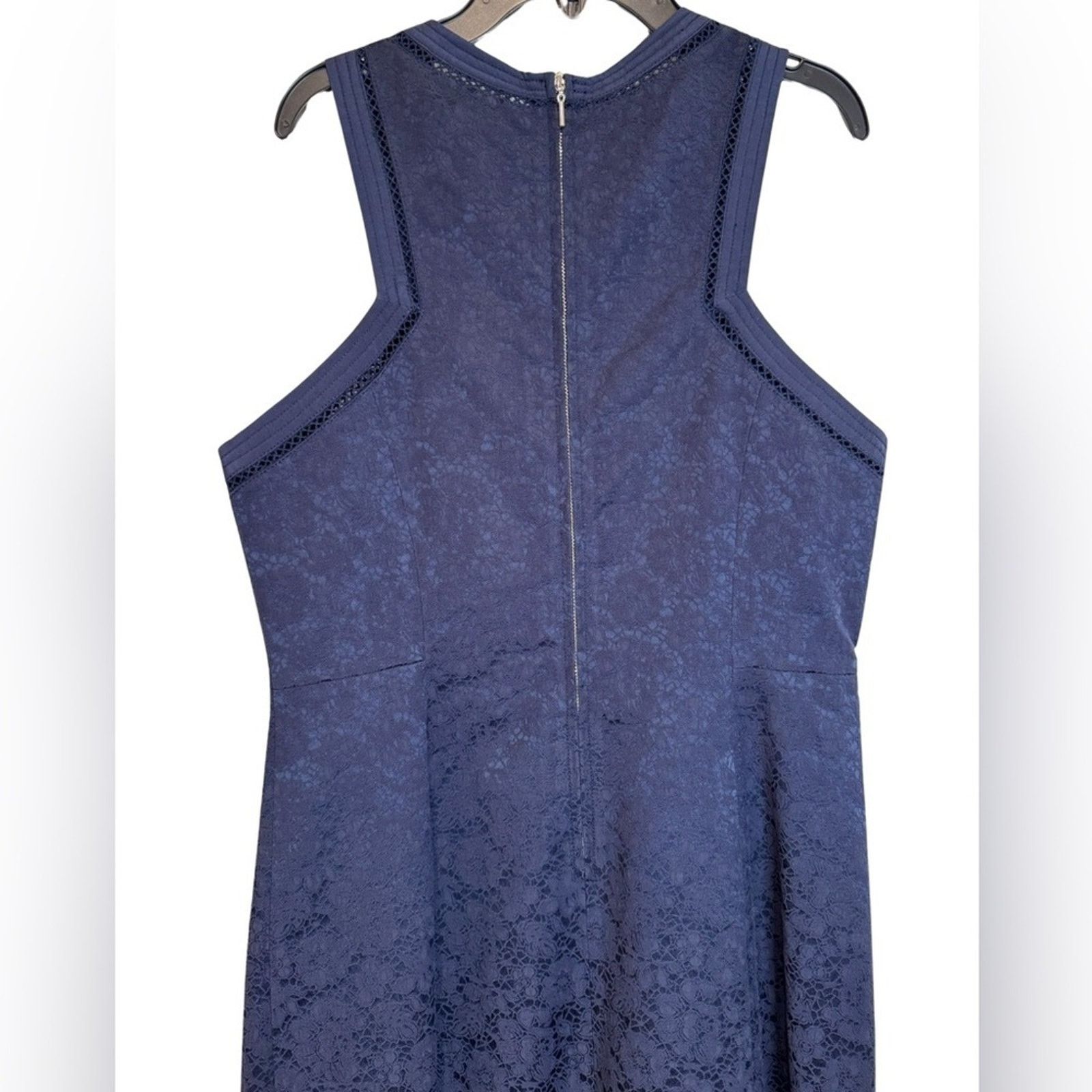 Rebecca Taylor Rebecca Taylor Sleeveless Blue Lace Sheath Dress Size 8 Size M / US 6-8 / IT 42-44 - 2 Thumbnail