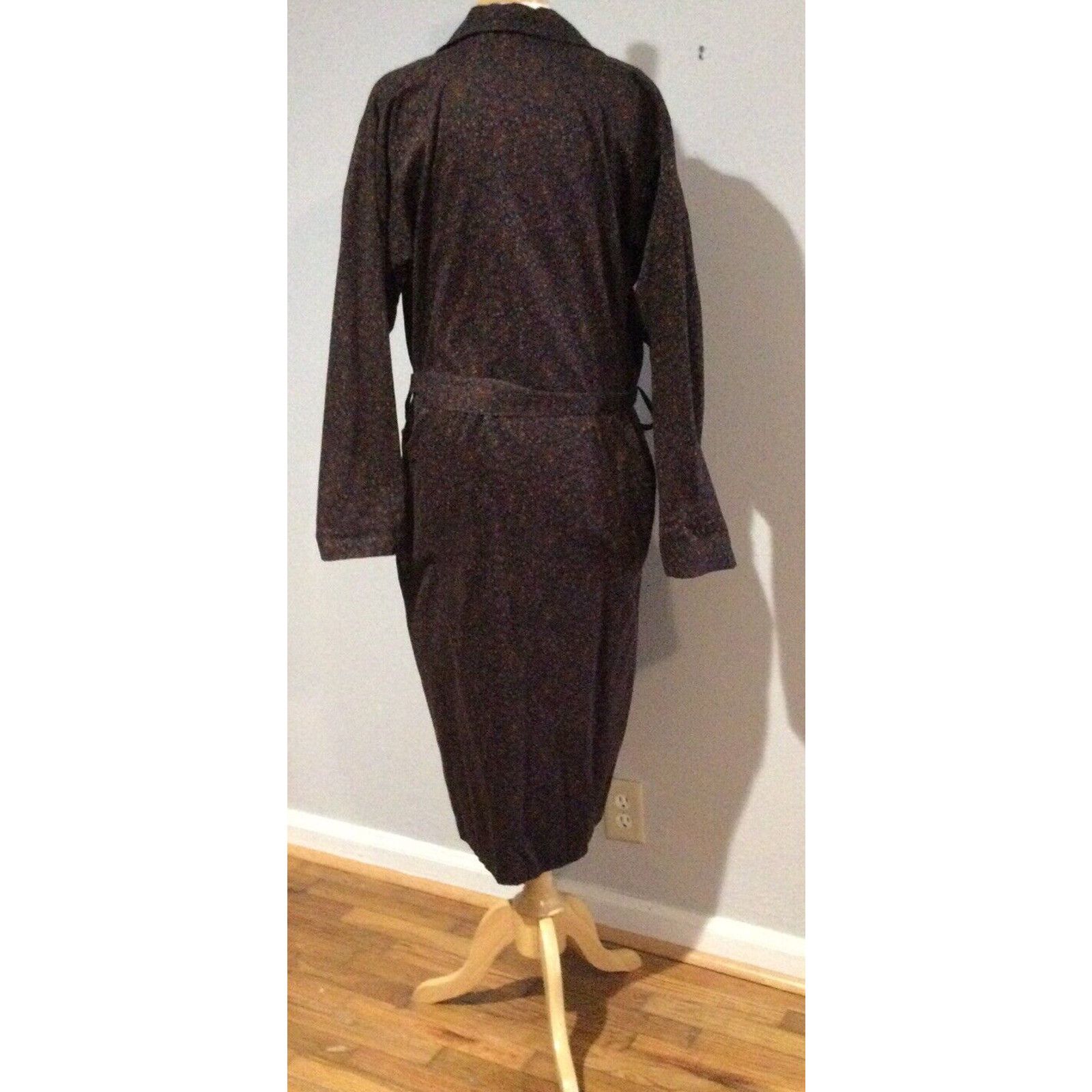 Other Embassy Men's Paisley 100% Combed Cotton Bath Robe Size L Size ONE SIZE - 10 Thumbnail