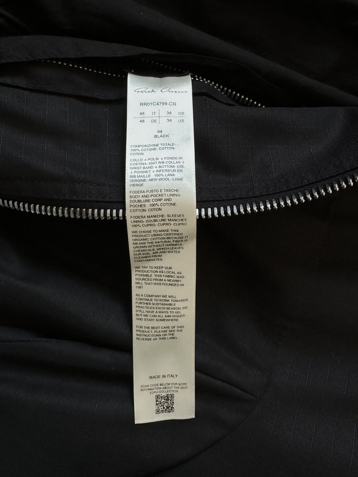 Rick Owens Rick Owens Cropped Bomber Jacket Size US S / EU 44-46 / 1 - 7 Thumbnail