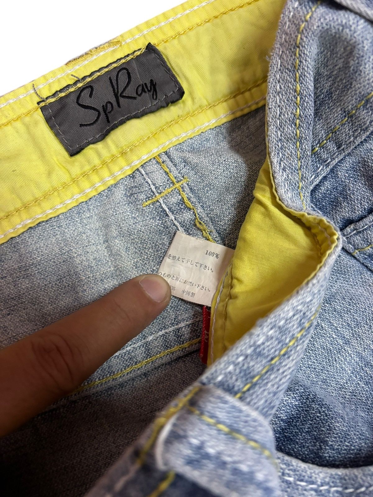 Japanese Brand × Vintage Vintage SP Ray Japan Acid Washed Jeans Size 31" - 6 Thumbnail