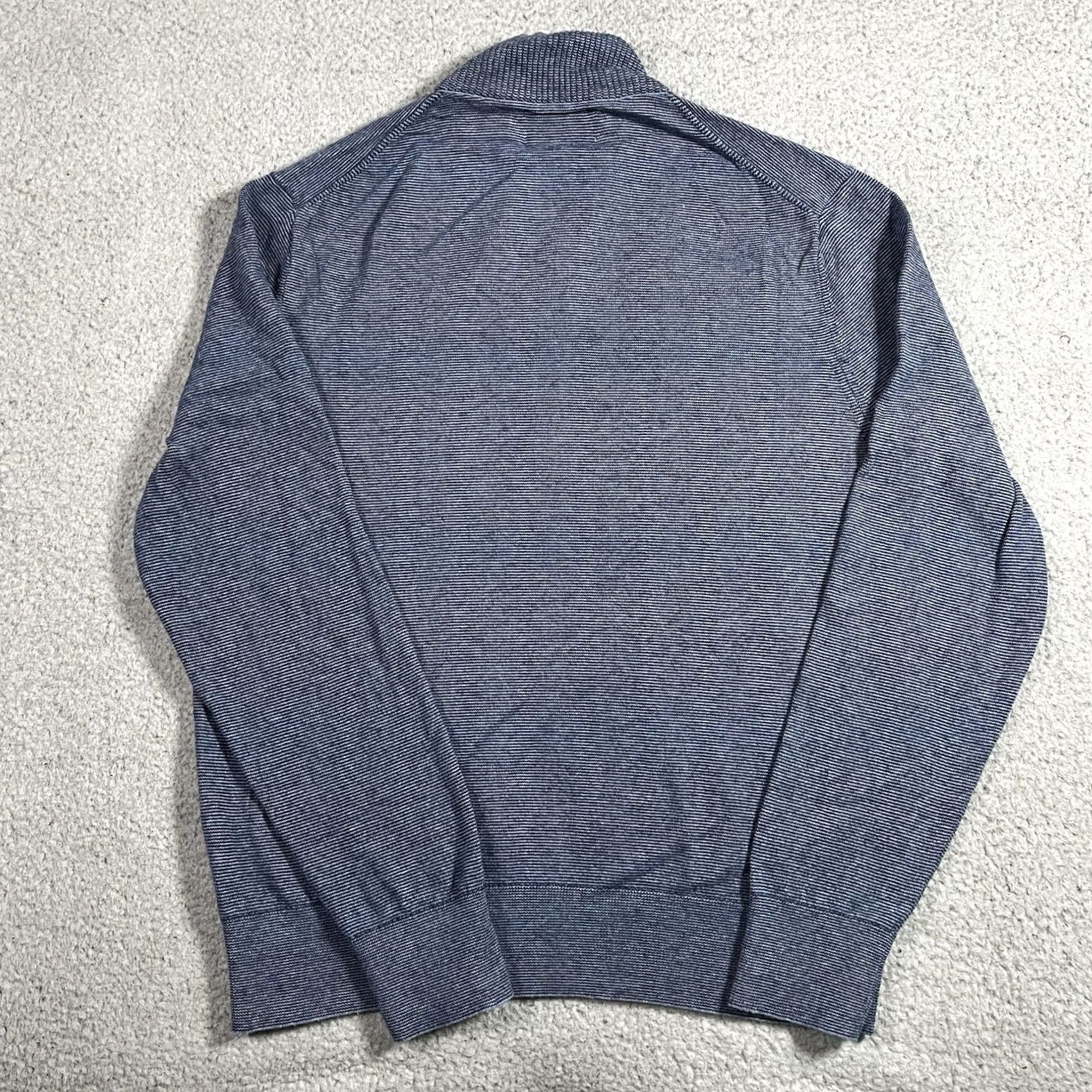 Bonobos Bonobos 1/4 Zip Pullover Mens M Blue Cotton Cashmere Long Sleeve Sweater Size US M / EU 48-50 / 2 - 7 Thumbnail