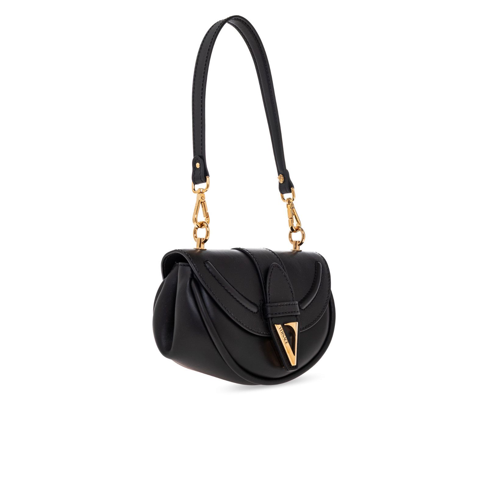 Versace VERSACE Small Black Leather Shoulder Bag New & Authentic Size ONE SIZE - 3 Thumbnail
