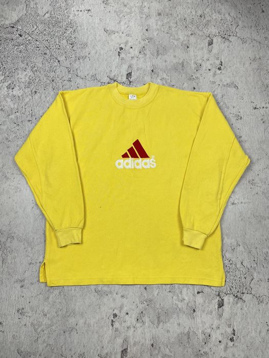 Adidas equipment hotsell sweatshirt yellow