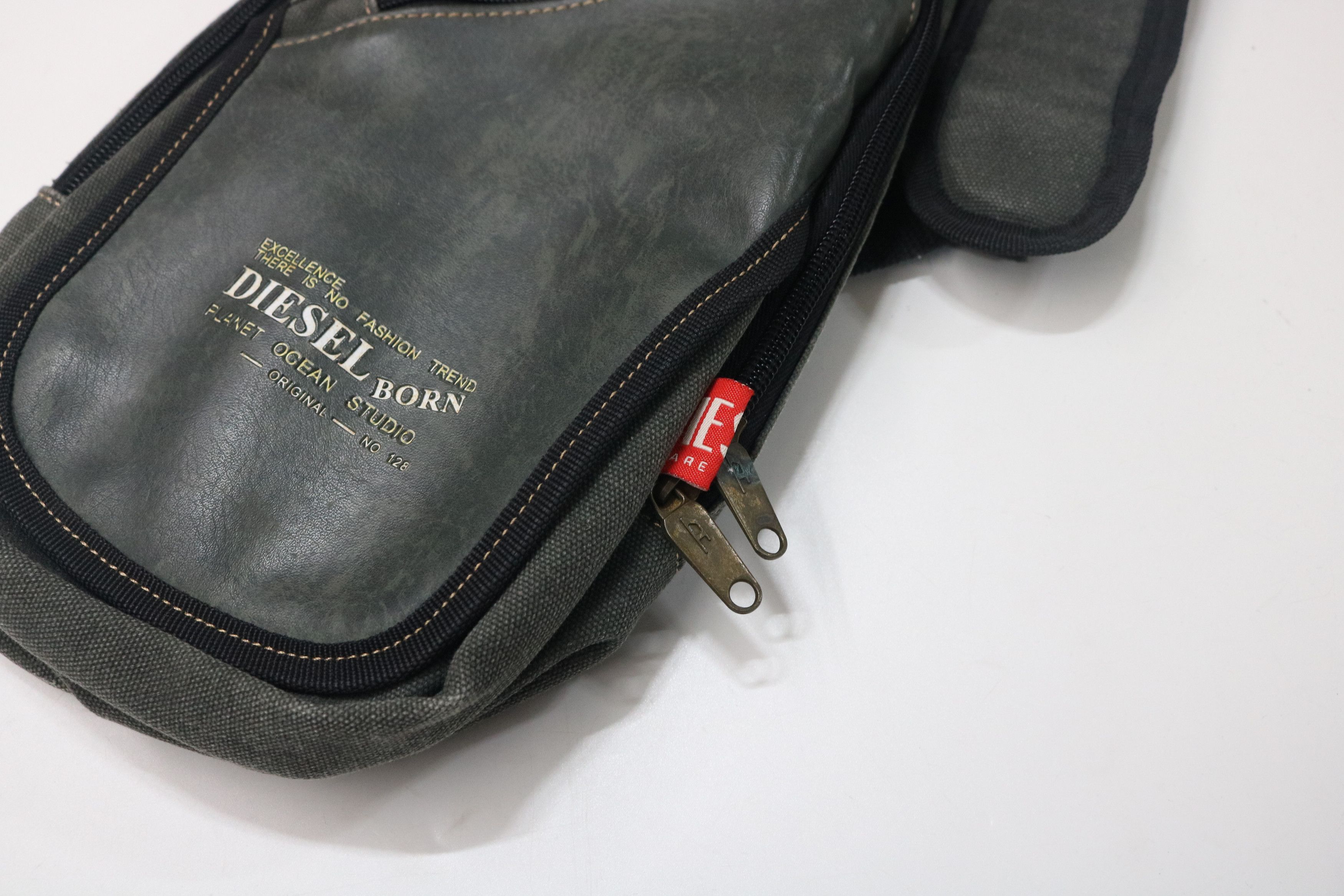 Diesel DIESEL Leather & Canvas Combo Hip Bag Size ONE SIZE - 5 Thumbnail