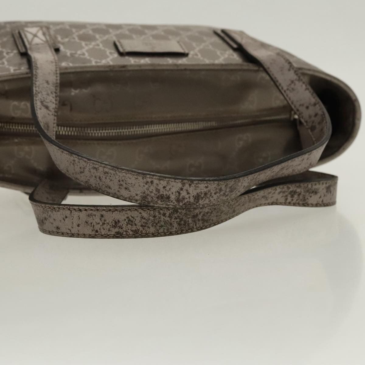 Gucci GUCCI GG Implementation Tote Bag Silver Metallic Size ONE SIZE - 7 Thumbnail