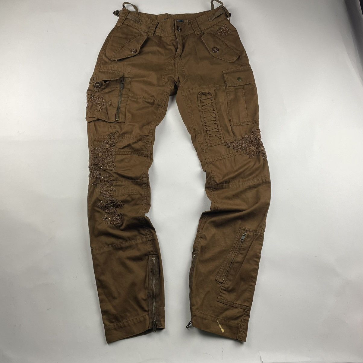 Polo Ralph Lauren Polo Ralph Lauren Pants Womens 6 Cargo Military Paratrooper Size 28" / US 6 / IT 42 - 2 Thumbnail