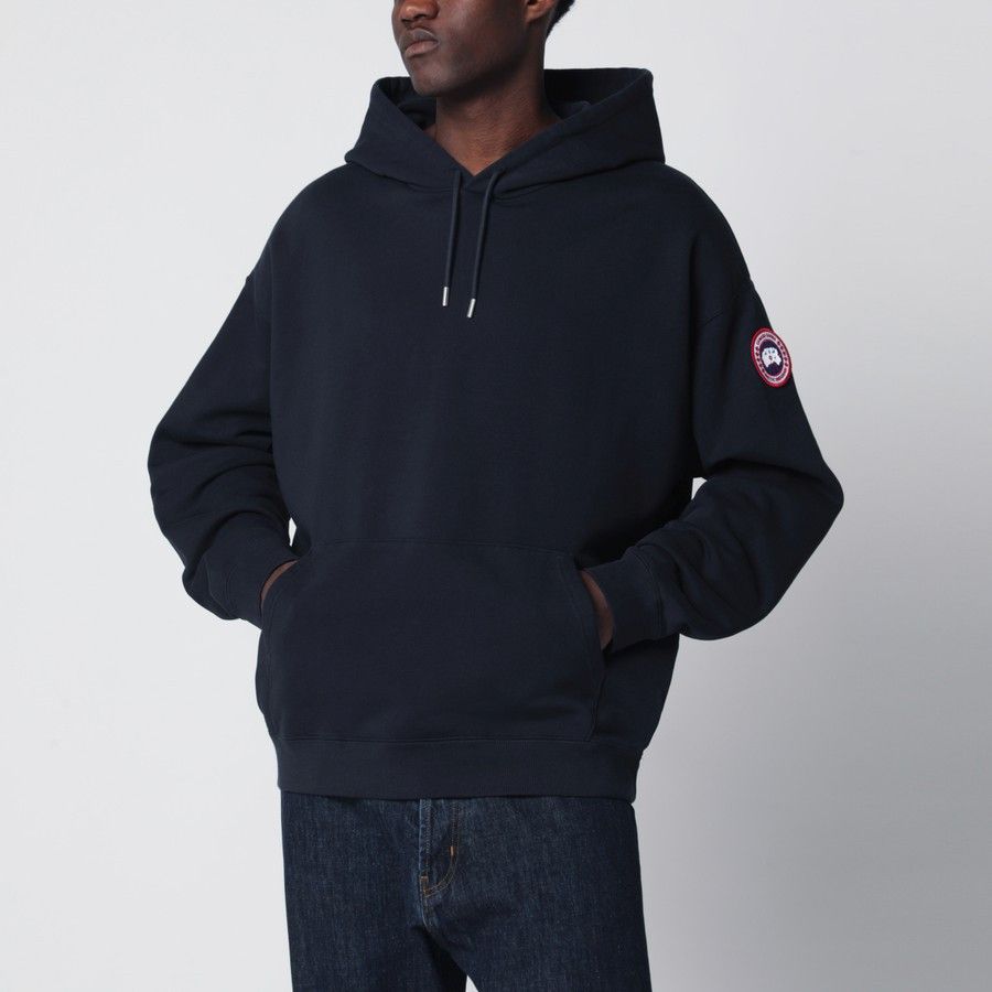 Canada Goose o1d2blof0226 Hooded Sweatshirt in Midnight Blue Size US M / EU 48-50 / 2 - 1 Thumbnail