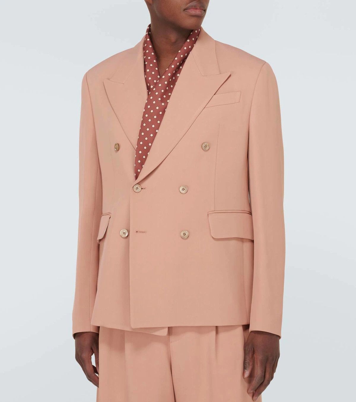 Amiri o1y0525 Blazer in Salmon Pink Size US M / EU 48-50 / 2 - 3 Thumbnail