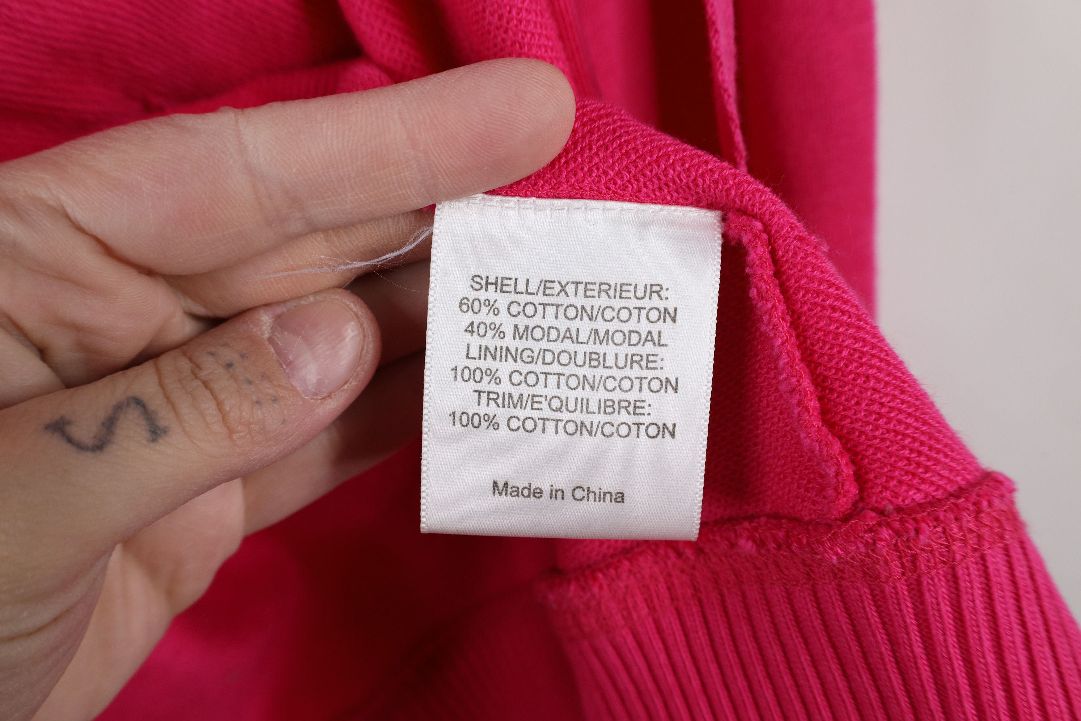 Tory Burch × Vintage Tory Burch Big Logo French Terry Full Zip Hoodie Pink Size M / US 6-8 / IT 42-44 - 12 Thumbnail